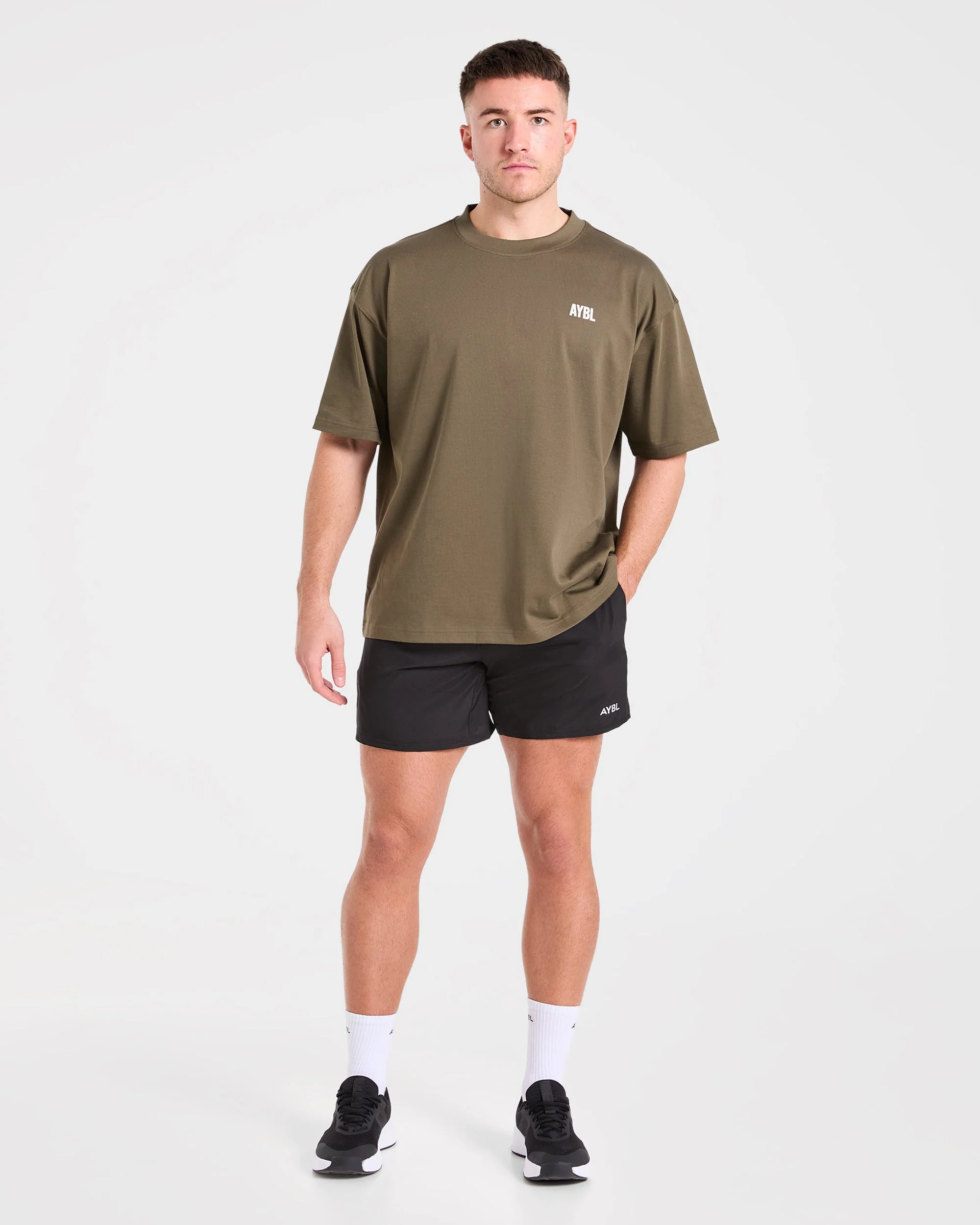 AYBL Iron Club Oversized T Shirt - Olive Green - Image 3