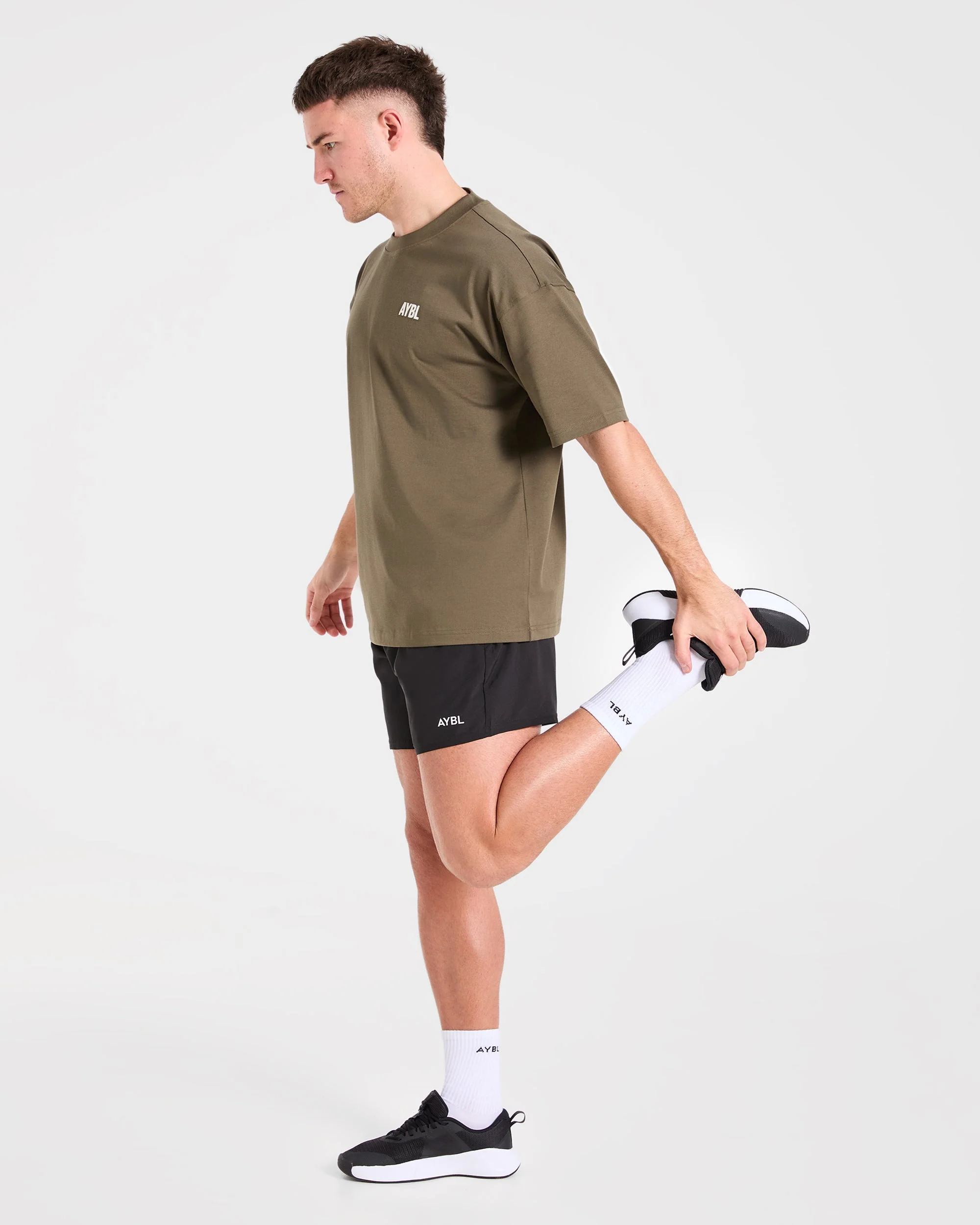 AYBL Iron Club Oversized T Shirt - Olive Green - Image 7