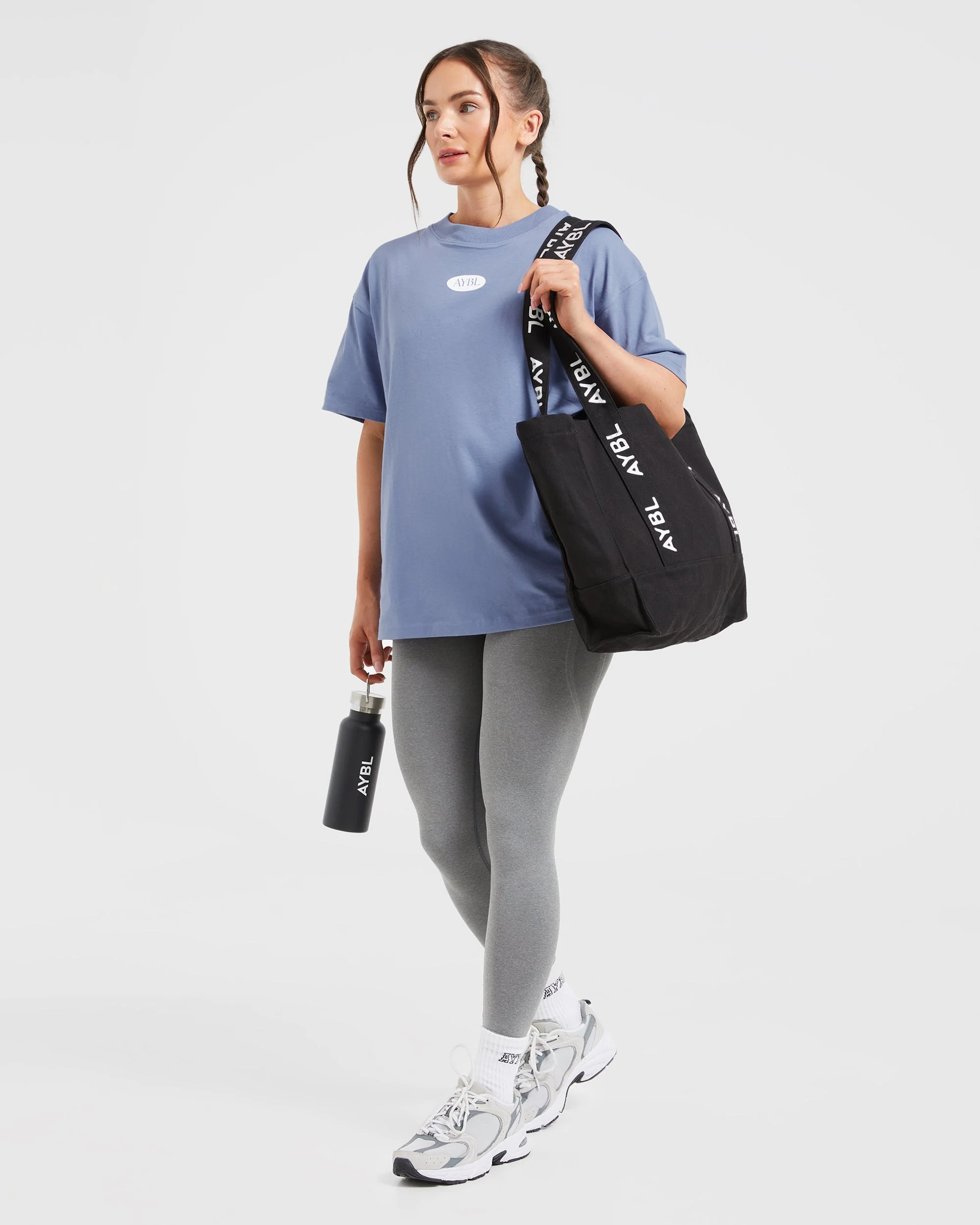 AYBL Lifestyle Oversized T Shirt - Cornflower Blue - Image 7
