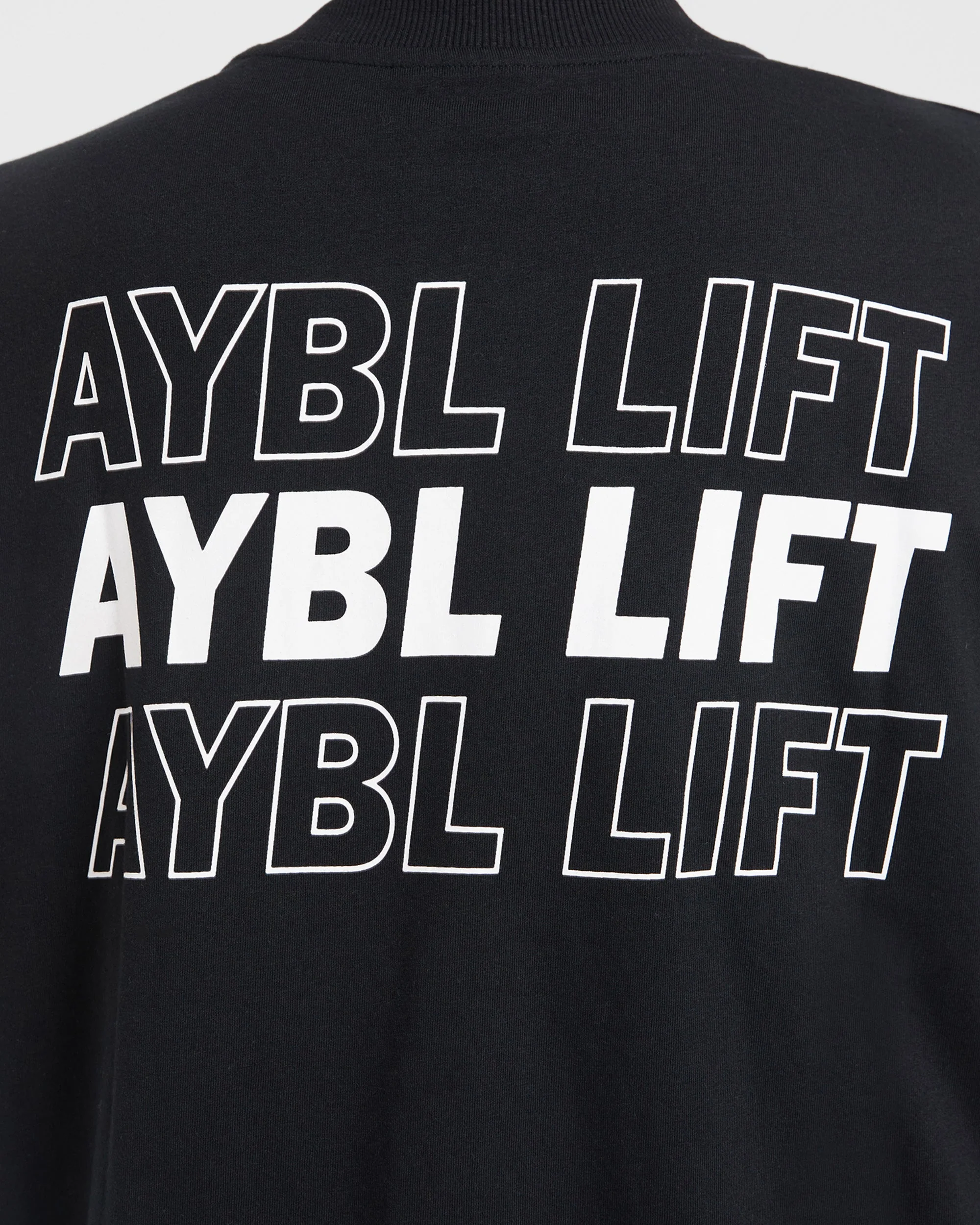AYBL Lift Italic Oversized T Shirt - Black - Image 5