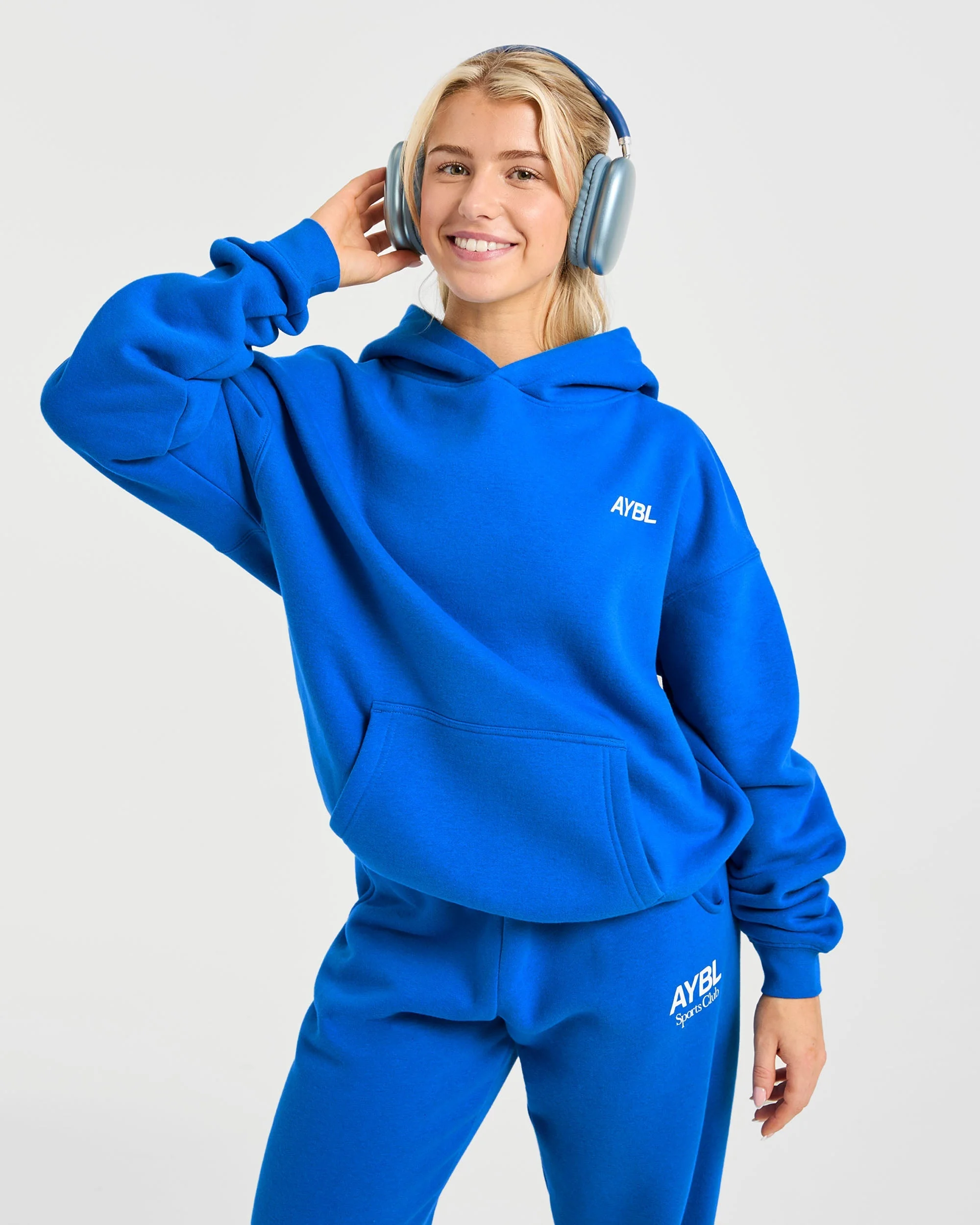 AYBL Sports Club Oversized Hoodie - Cobalt - Image 7
