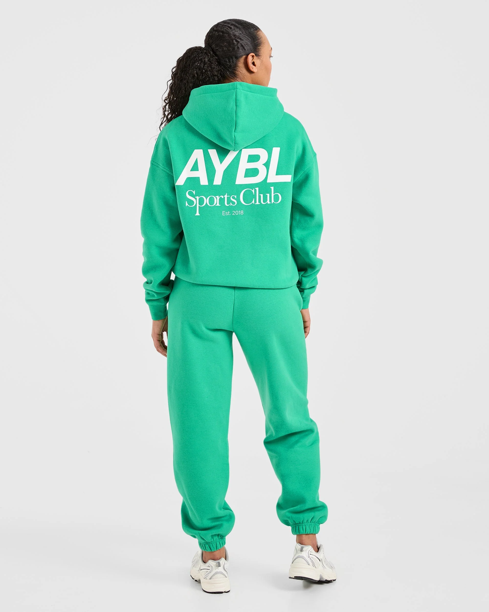 AYBL Sports Club Oversized Hoodie - Racing Green - Image 3