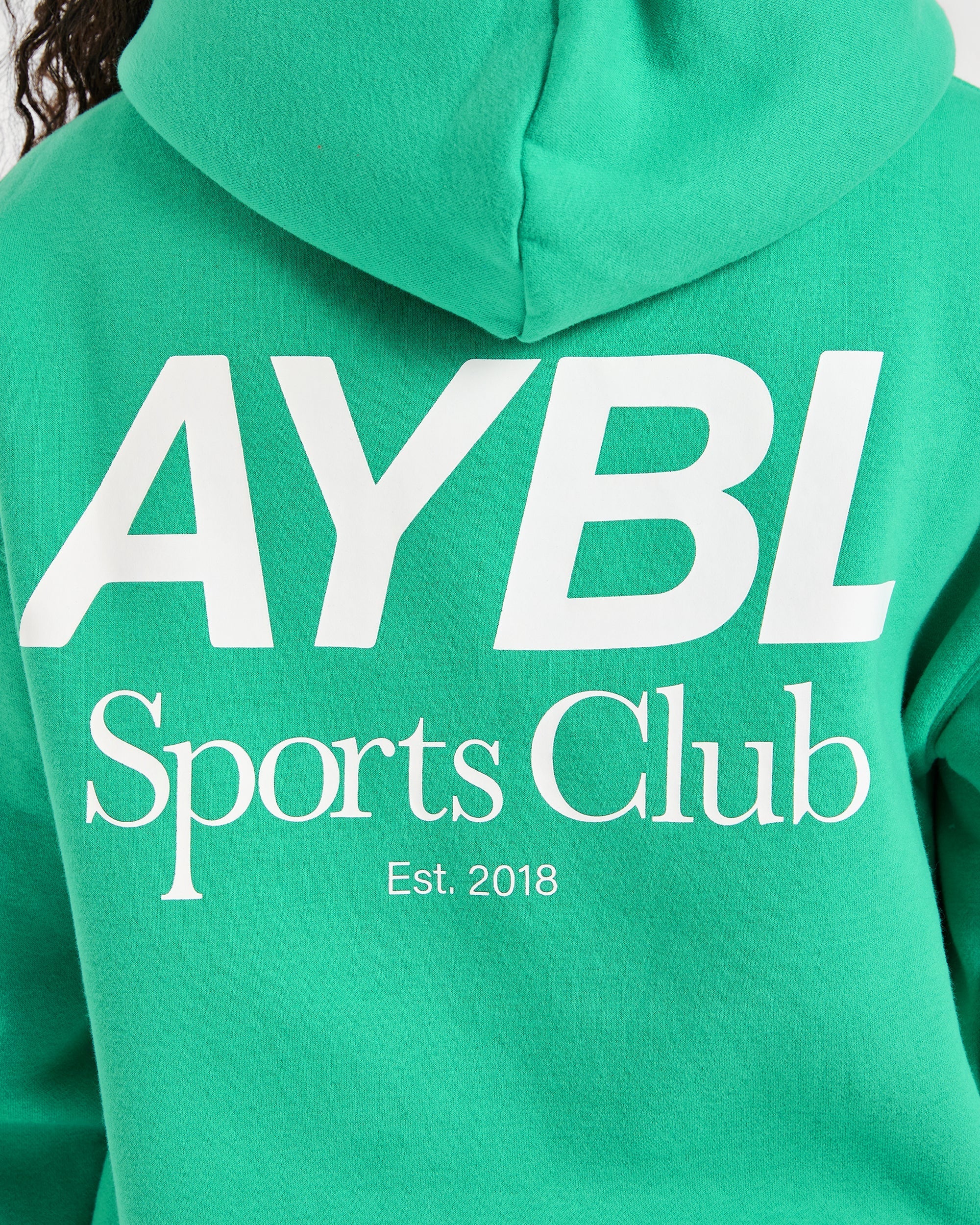AYBL Sports Club Oversized Hoodie - Racing Green - Image 6