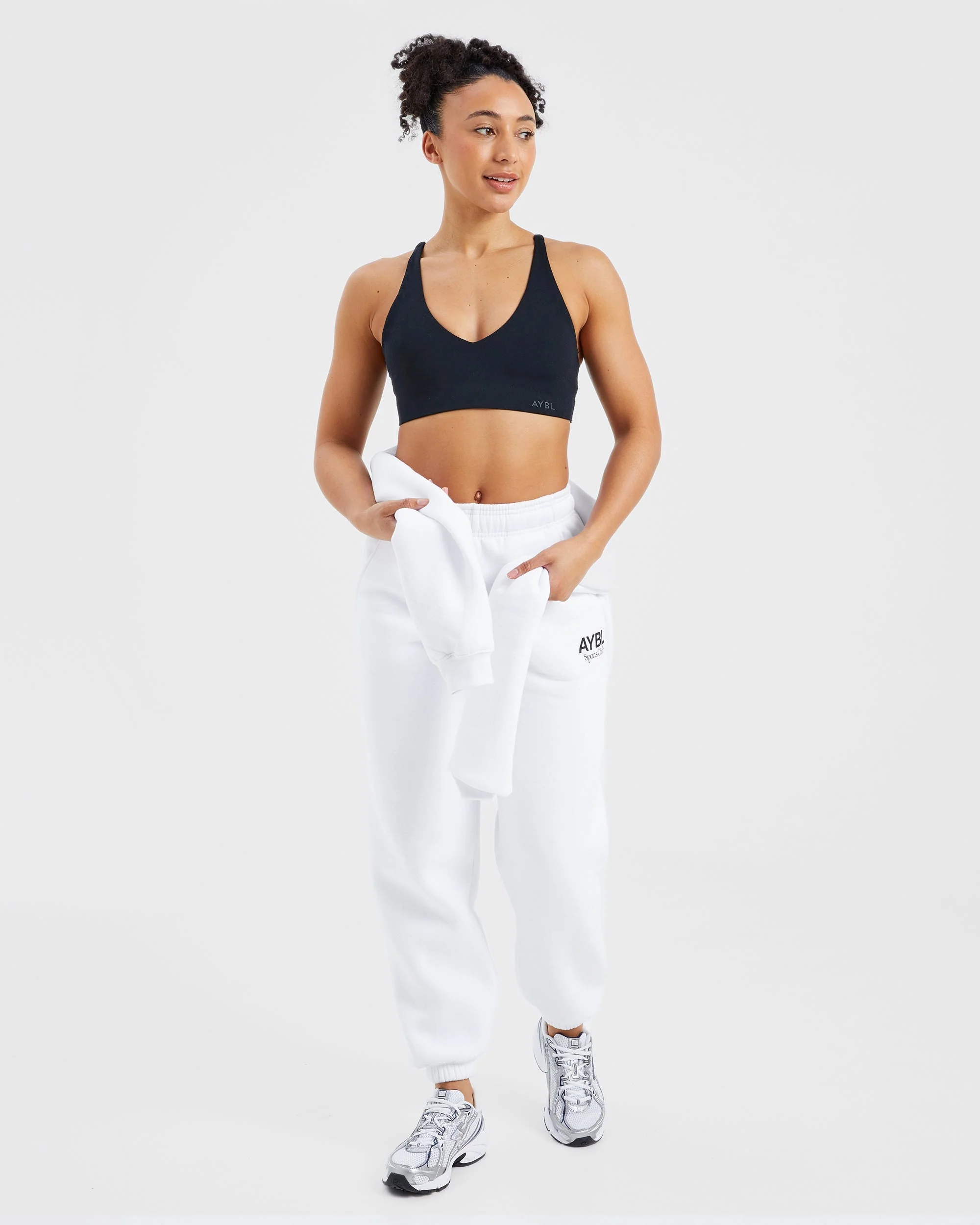 AYBL Sports Club Oversized Joggers - White - Image 7