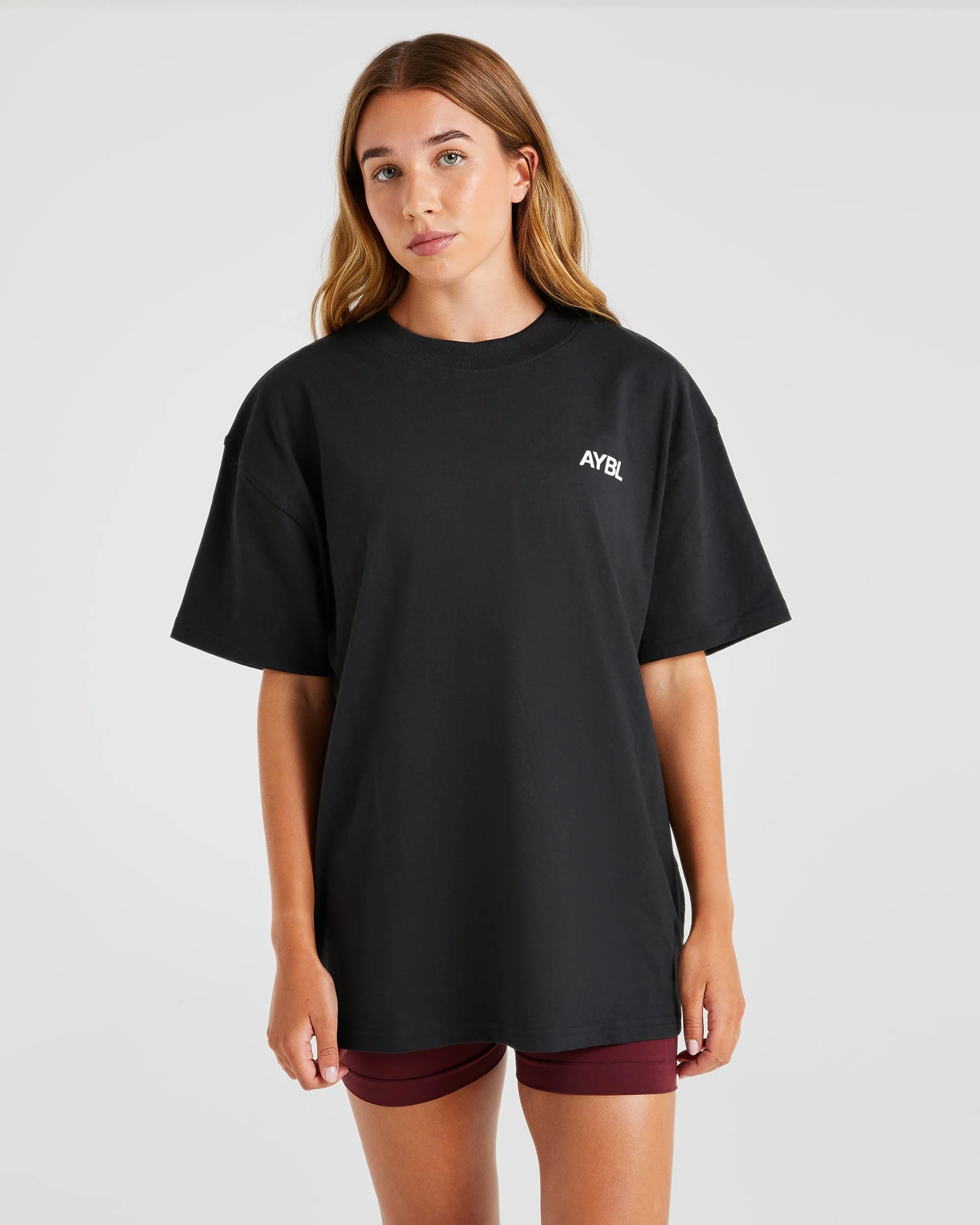 AYBL Sports Club Oversized T Shirt - Black - Image 2