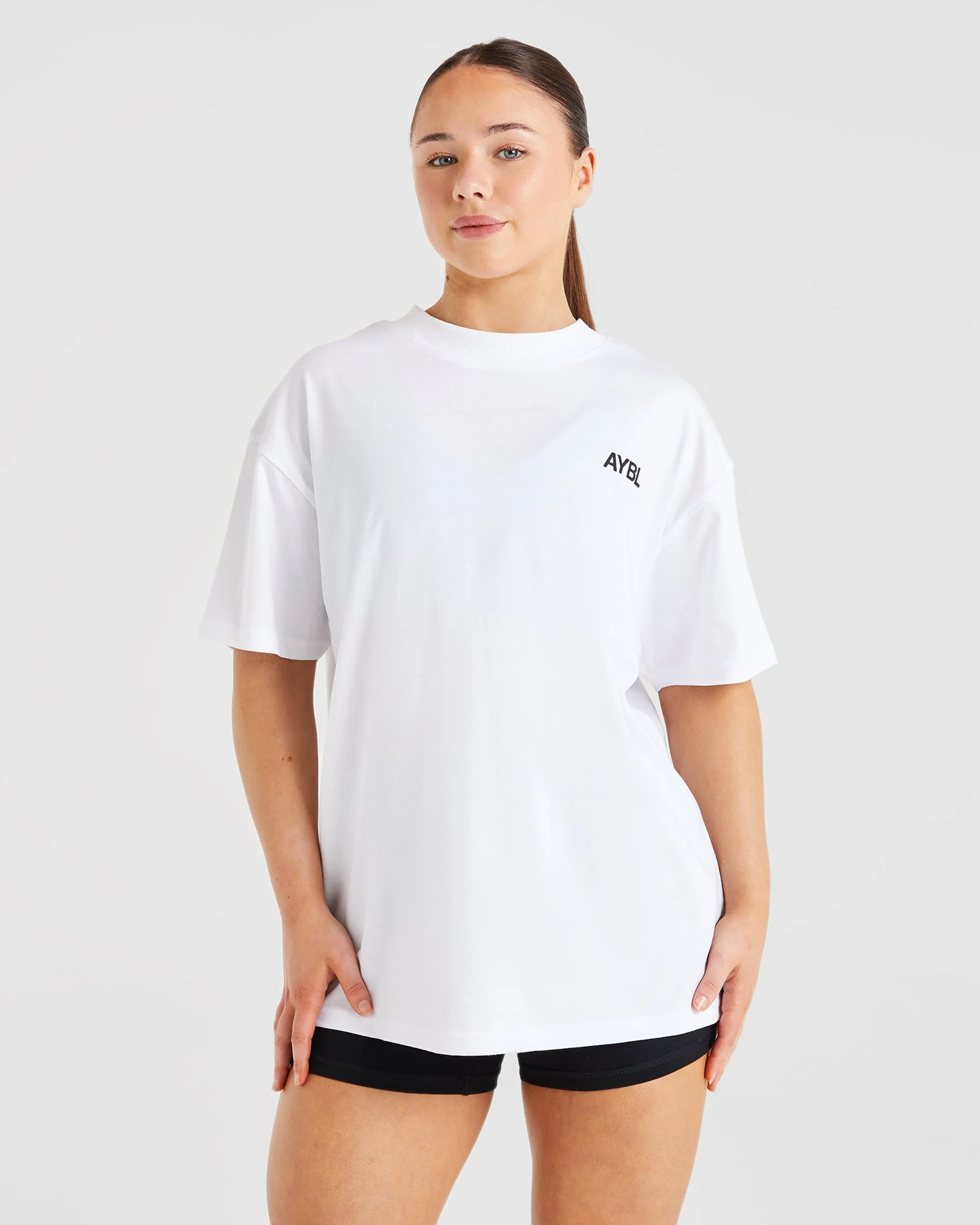 AYBL Sports Club Oversized T Shirt - White - Image 2