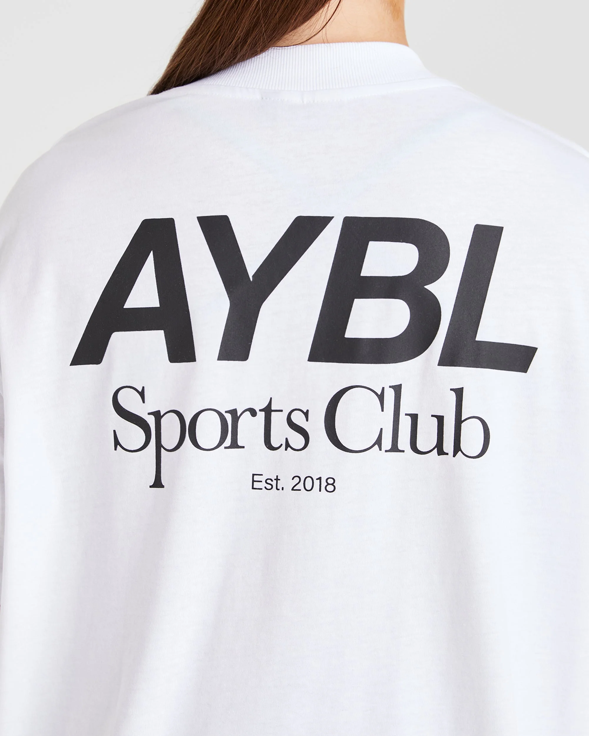 AYBL Sports Club Oversized T Shirt - White - Image 5