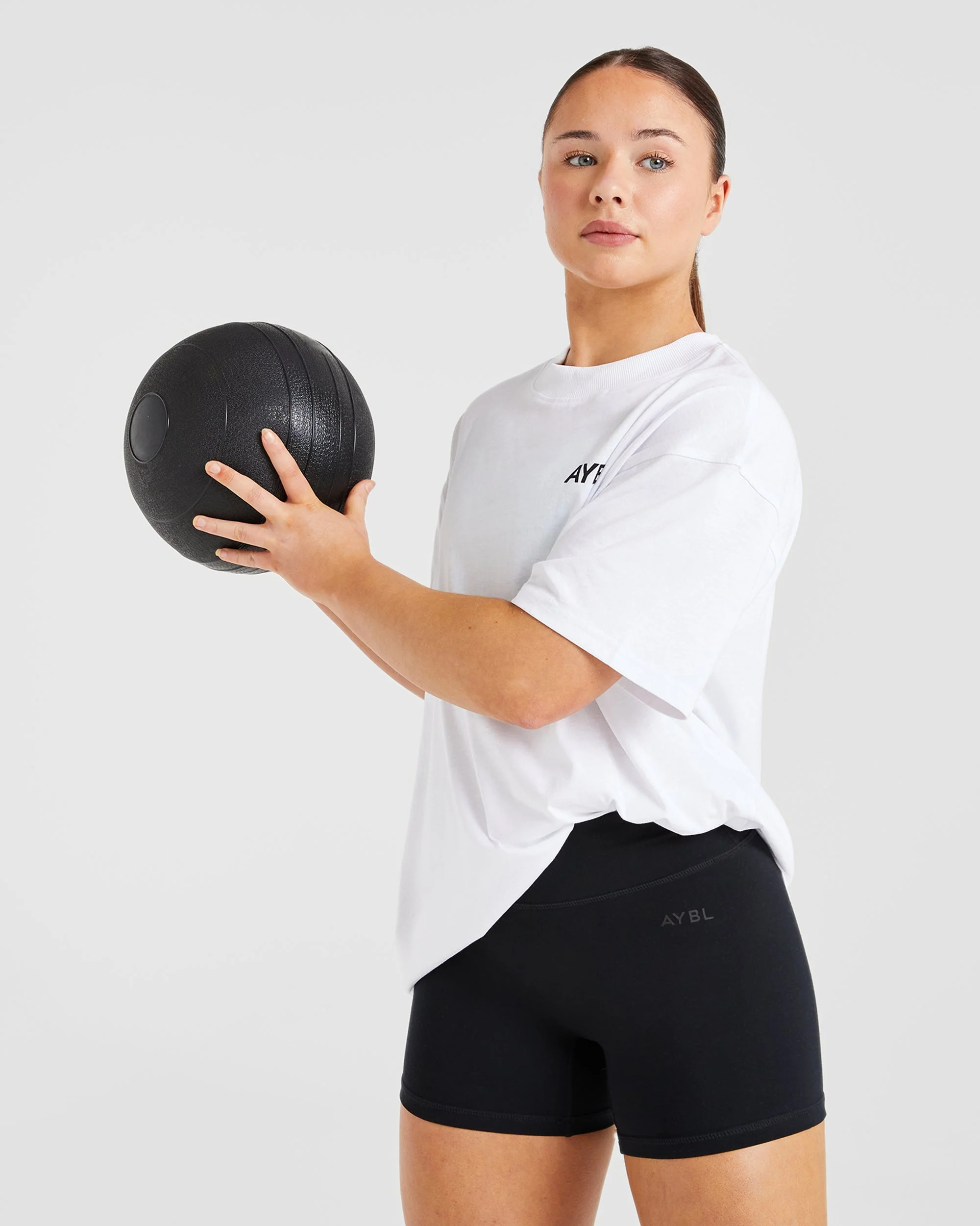 AYBL Sports Club Oversized T Shirt - White - Image 8