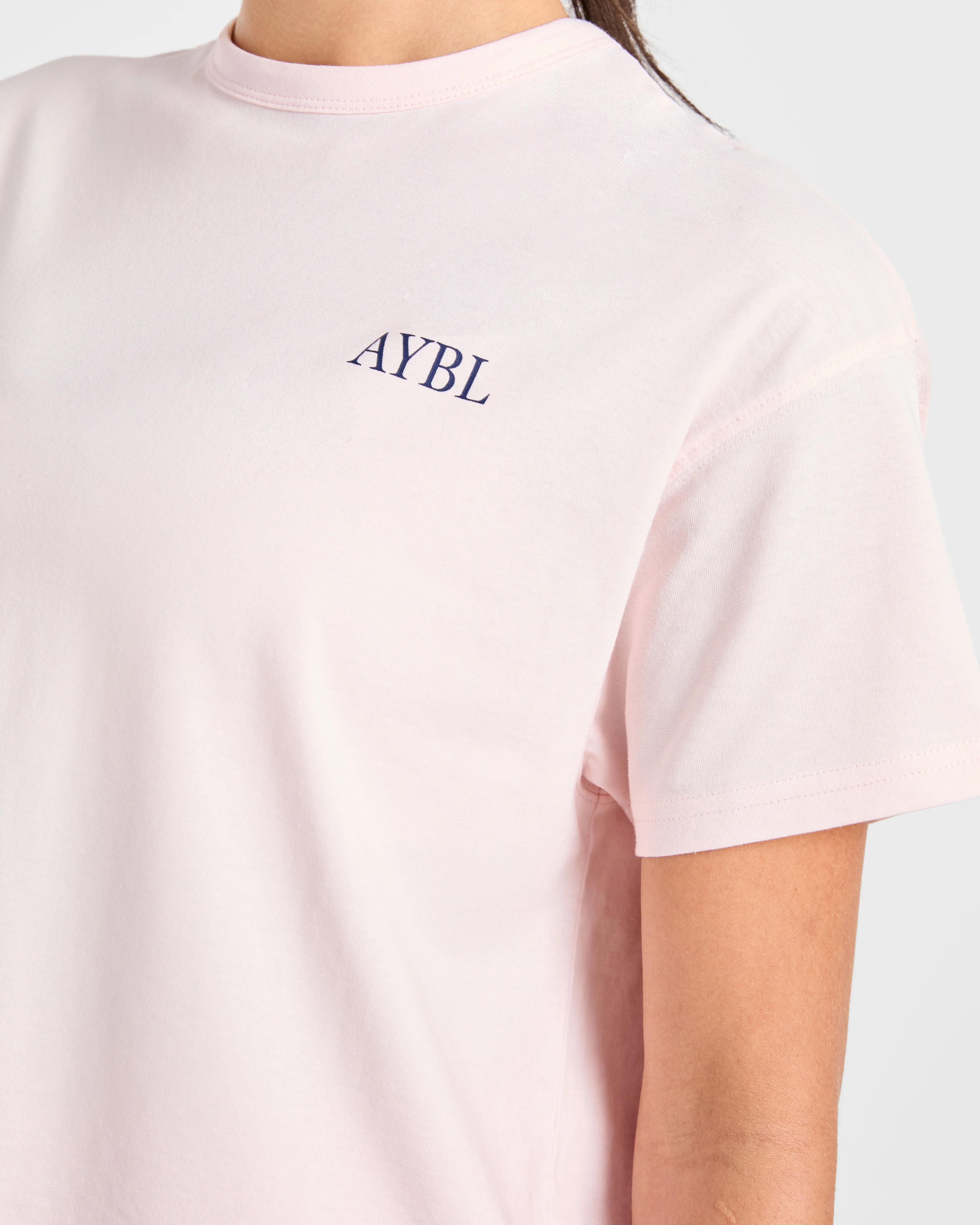 AYBL Sports Club Script Oversized T Shirt - Pink - Image 6