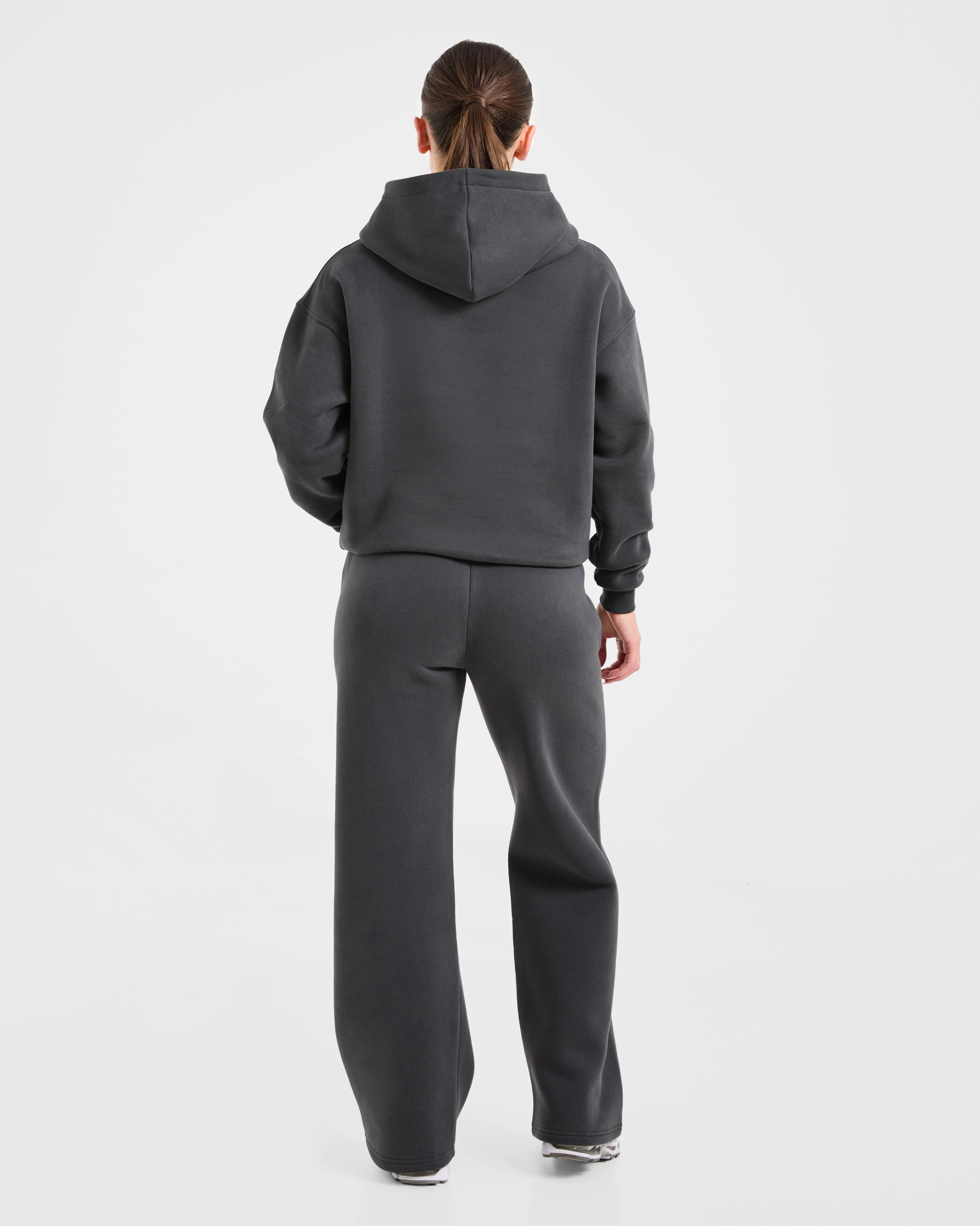 AYBL Sports Outline Oversized Hoodie - Charcoal - Image 4