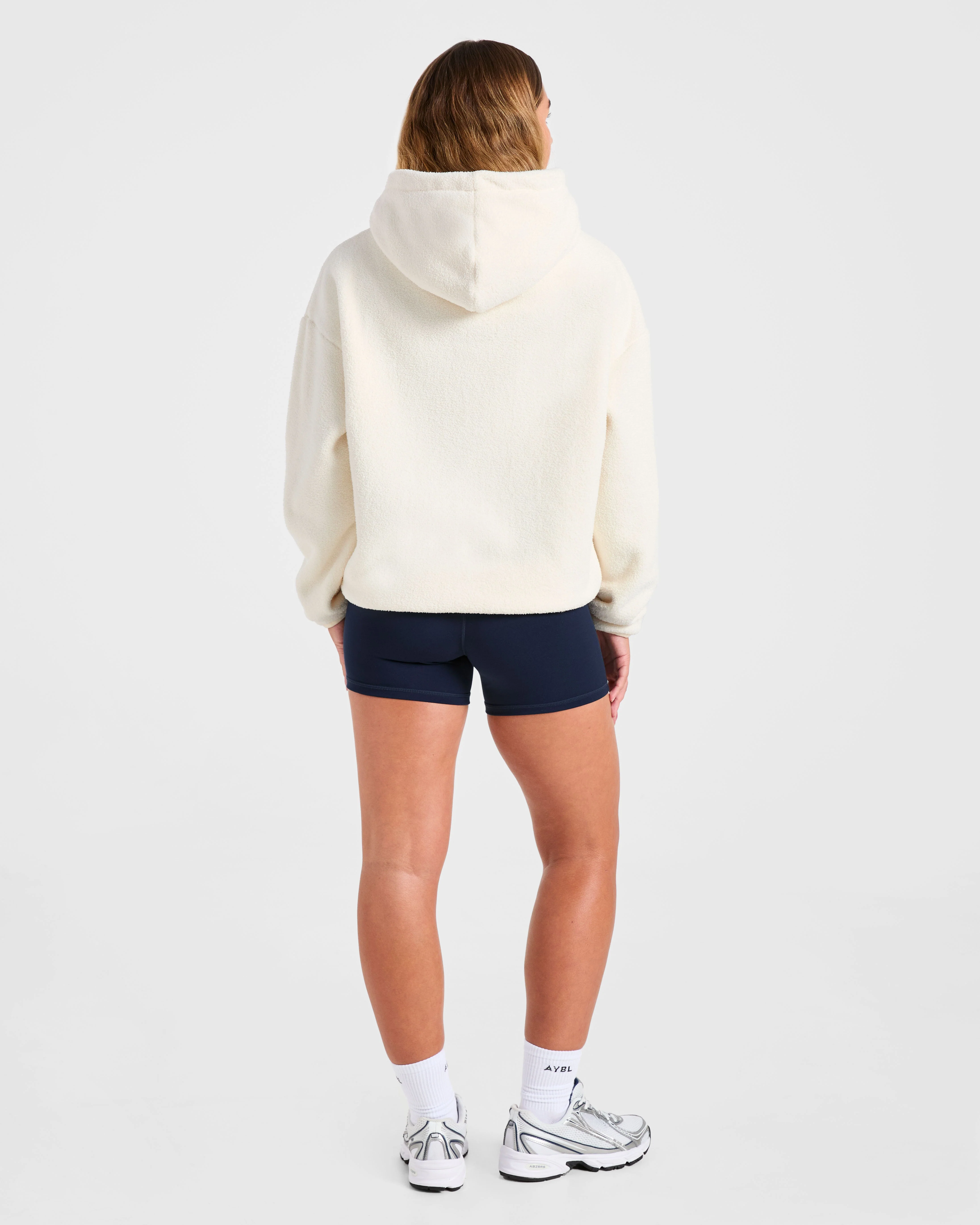 AYBL Sports Oversized Fleece Hoodie - Cream - Image 4