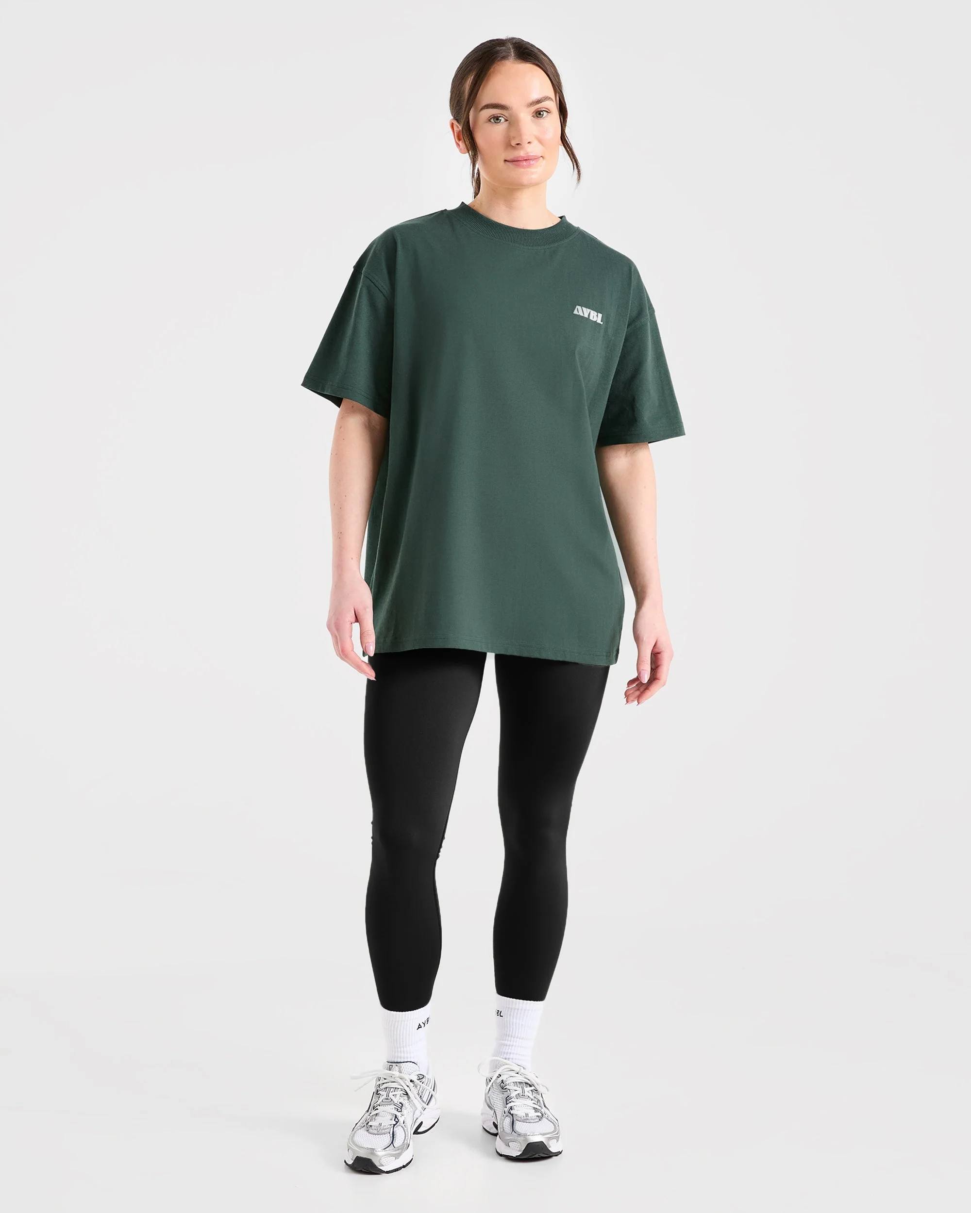 AYBL Sports Studio Oversized T Shirt - Forest Green - Image 3
