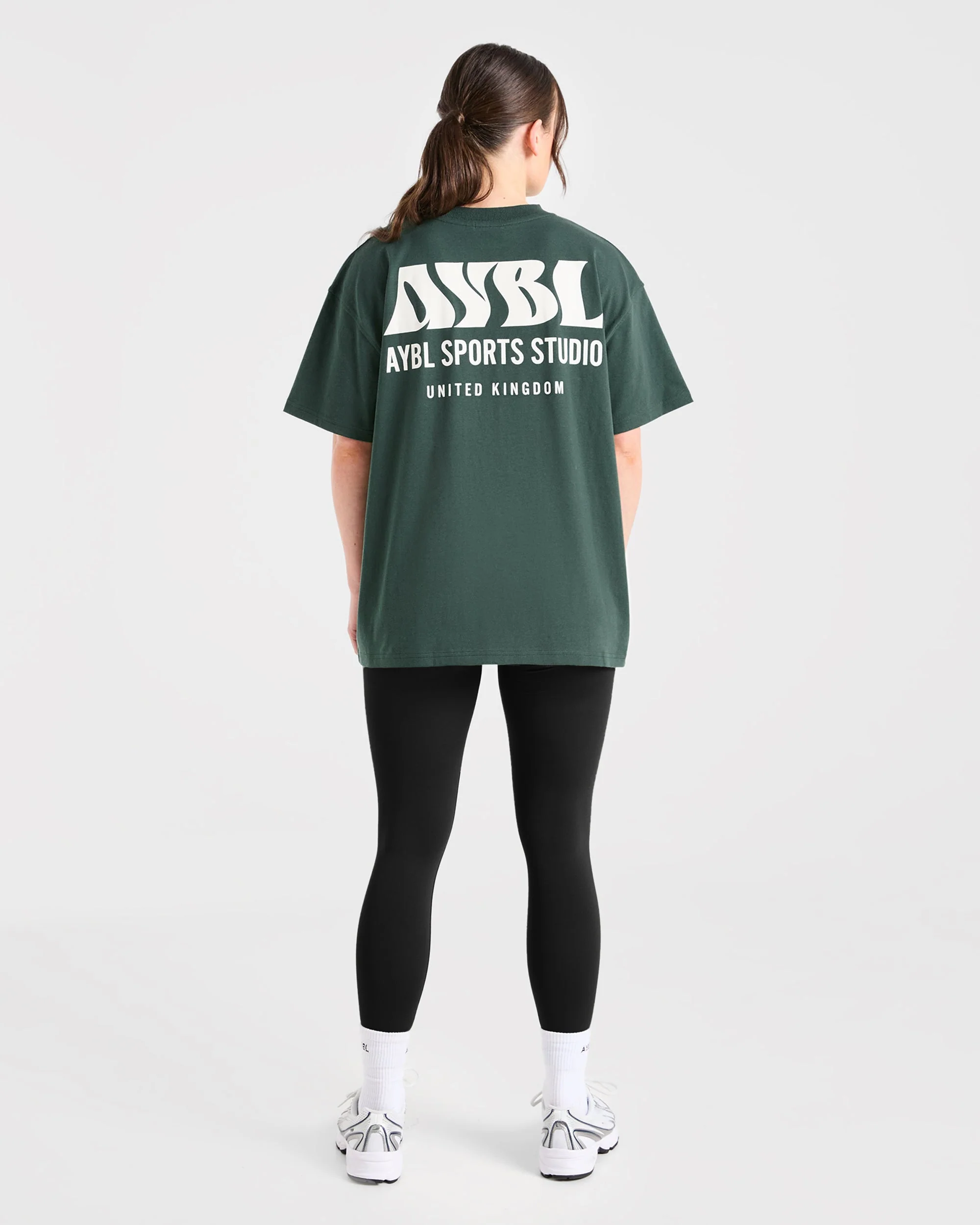 AYBL Sports Studio Oversized T Shirt - Forest Green - Image 4