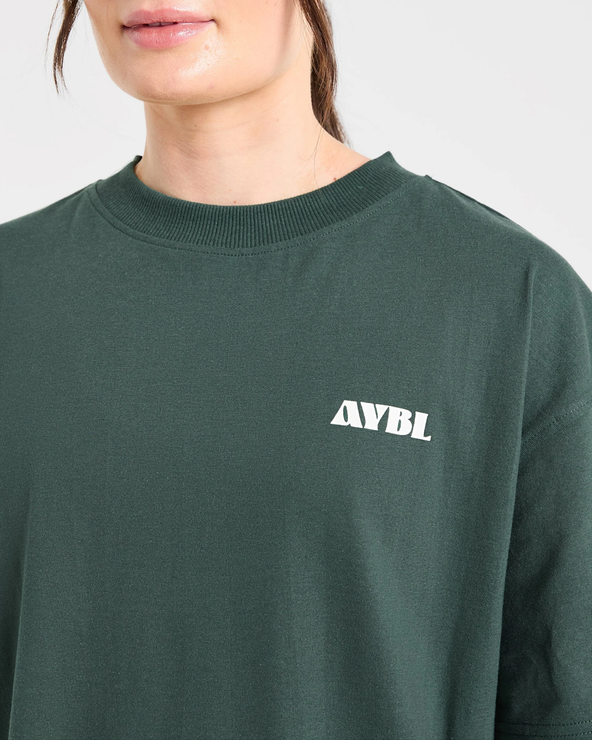 AYBL Sports Studio Oversized T Shirt - Forest Green - Image 5
