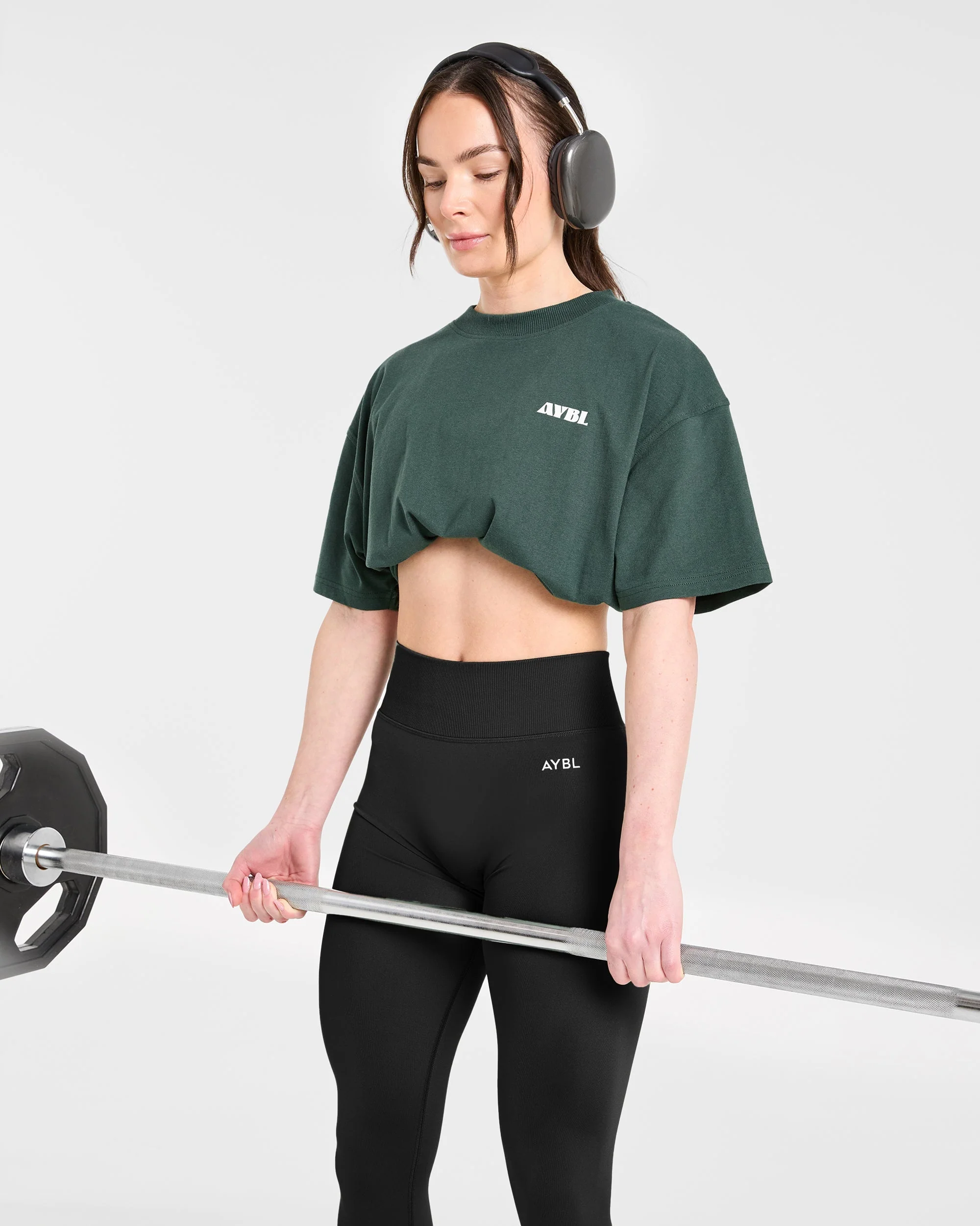 AYBL Sports Studio Oversized T Shirt - Forest Green - Image 7