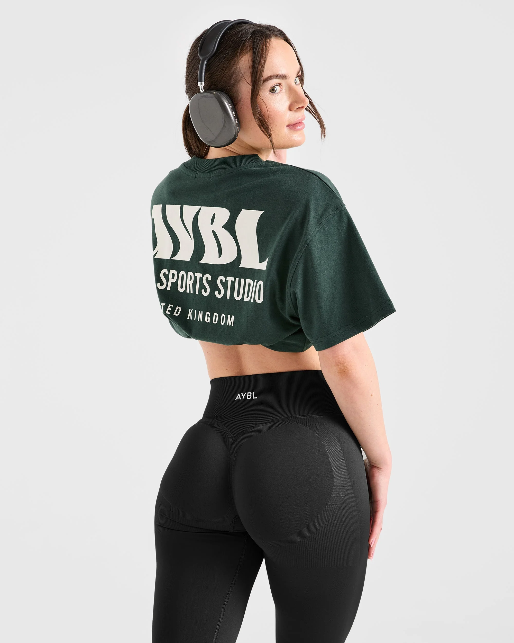 AYBL Sports Studio Oversized T Shirt - Forest Green - Image 8