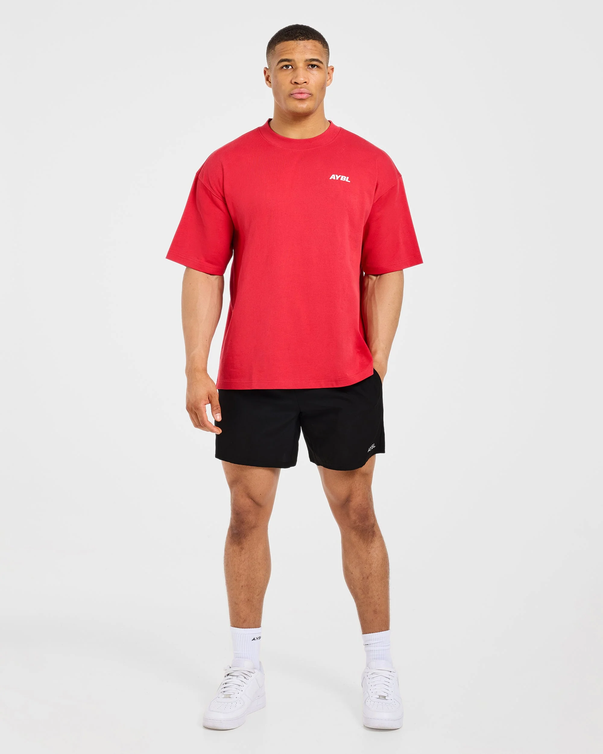 AYBL Sportswear 18 Oversized T Shirt - Red - Image 3