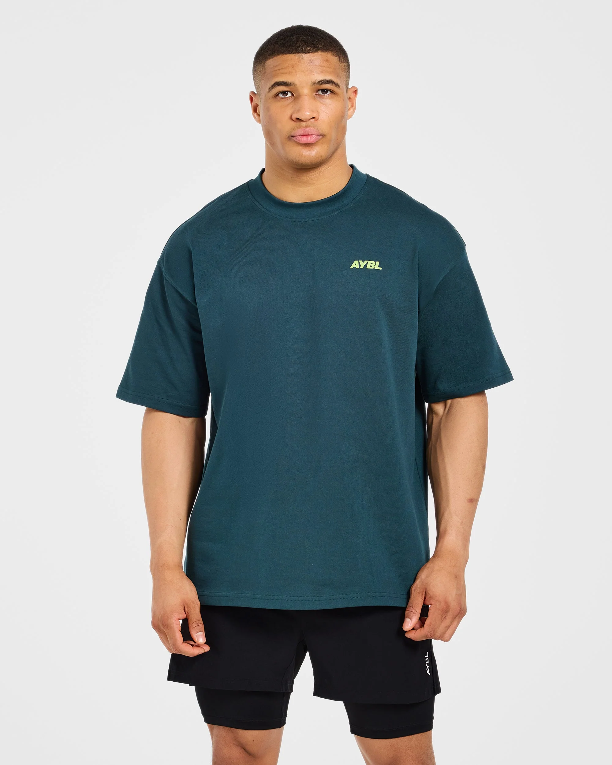 AYBL Sportswear 18 Oversized T Shirt - Teal Green - Image 2
