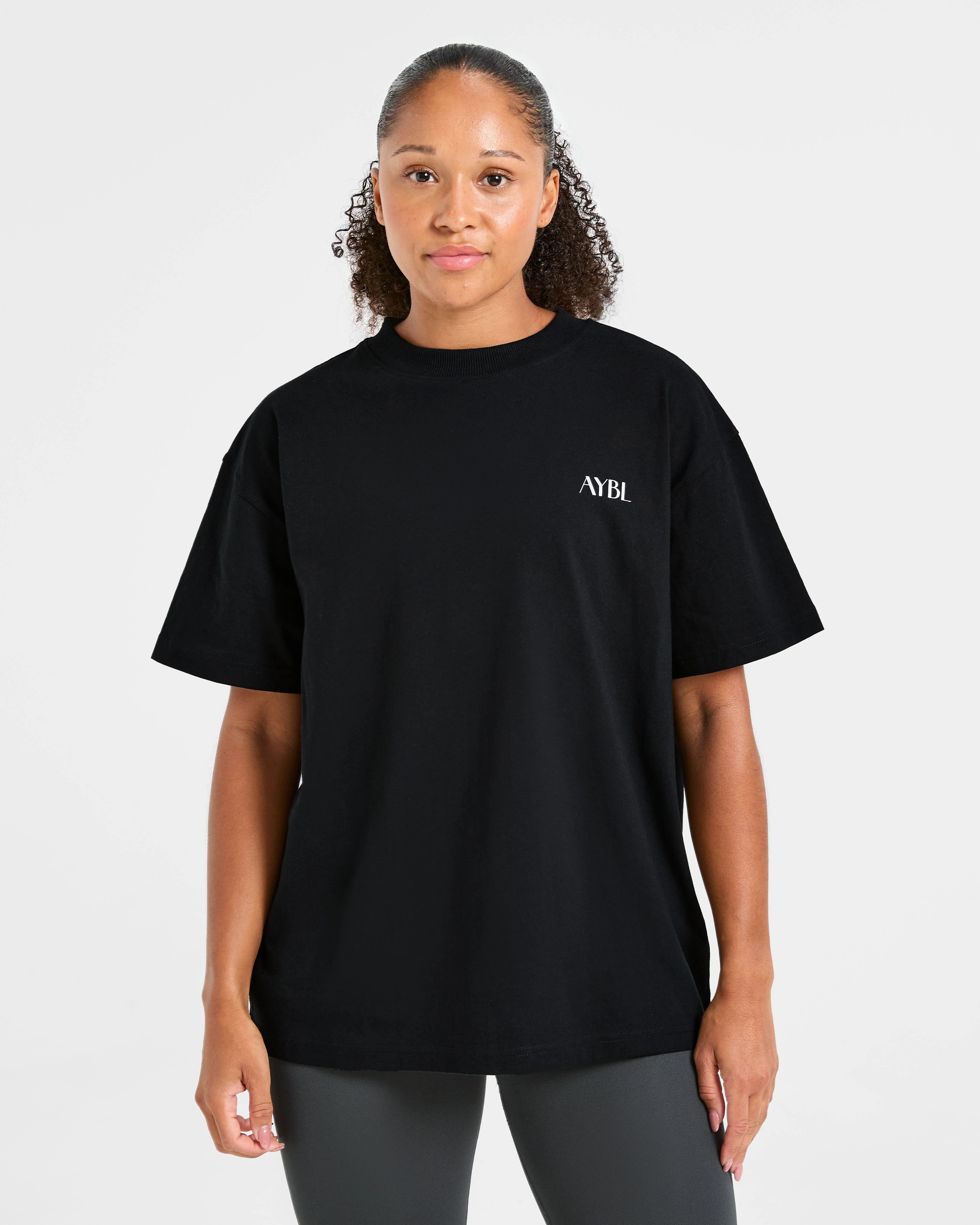 AYBL Wellness Oversized T Shirt - Black - Image 2