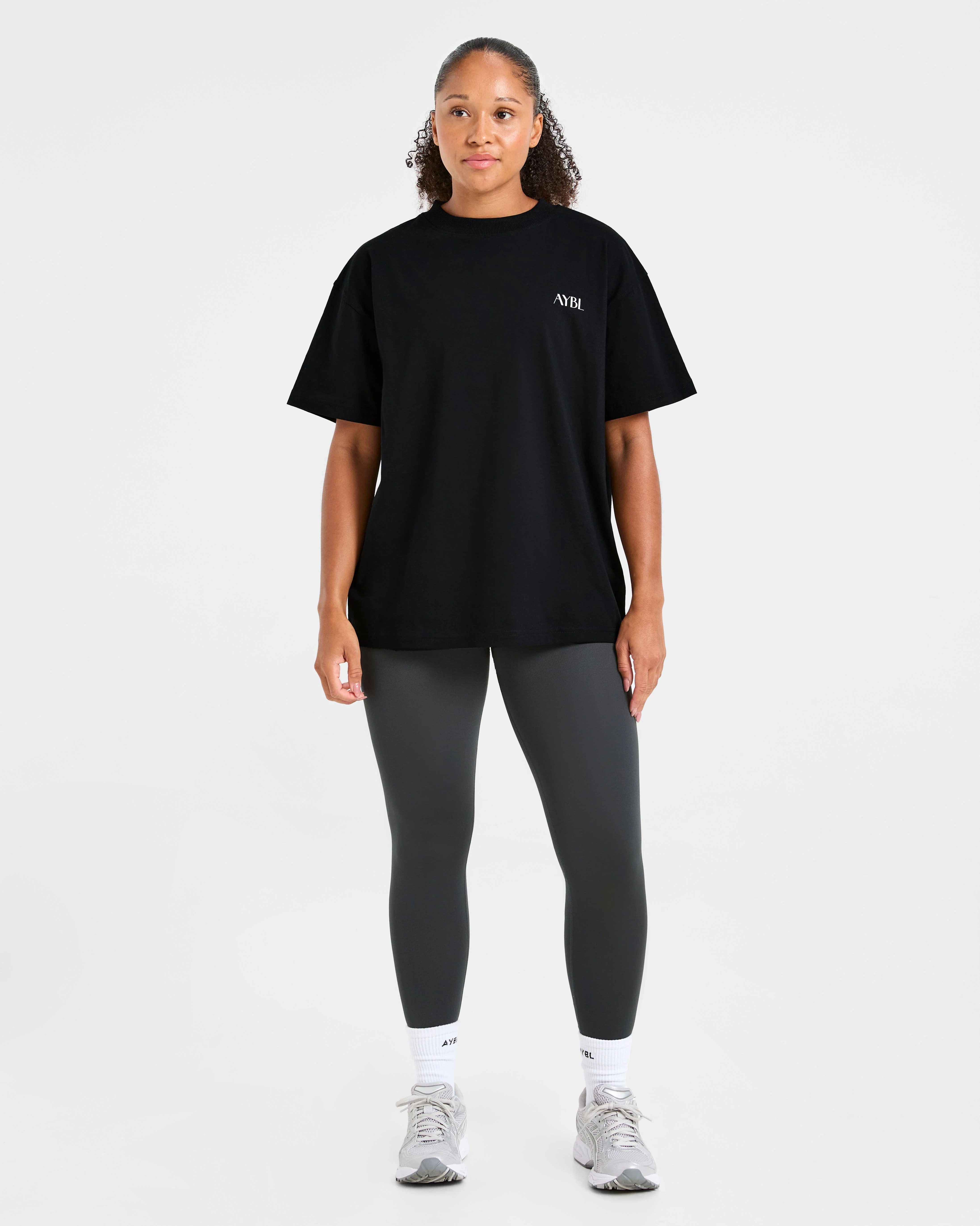 AYBL Wellness Oversized T Shirt - Black - Image 3