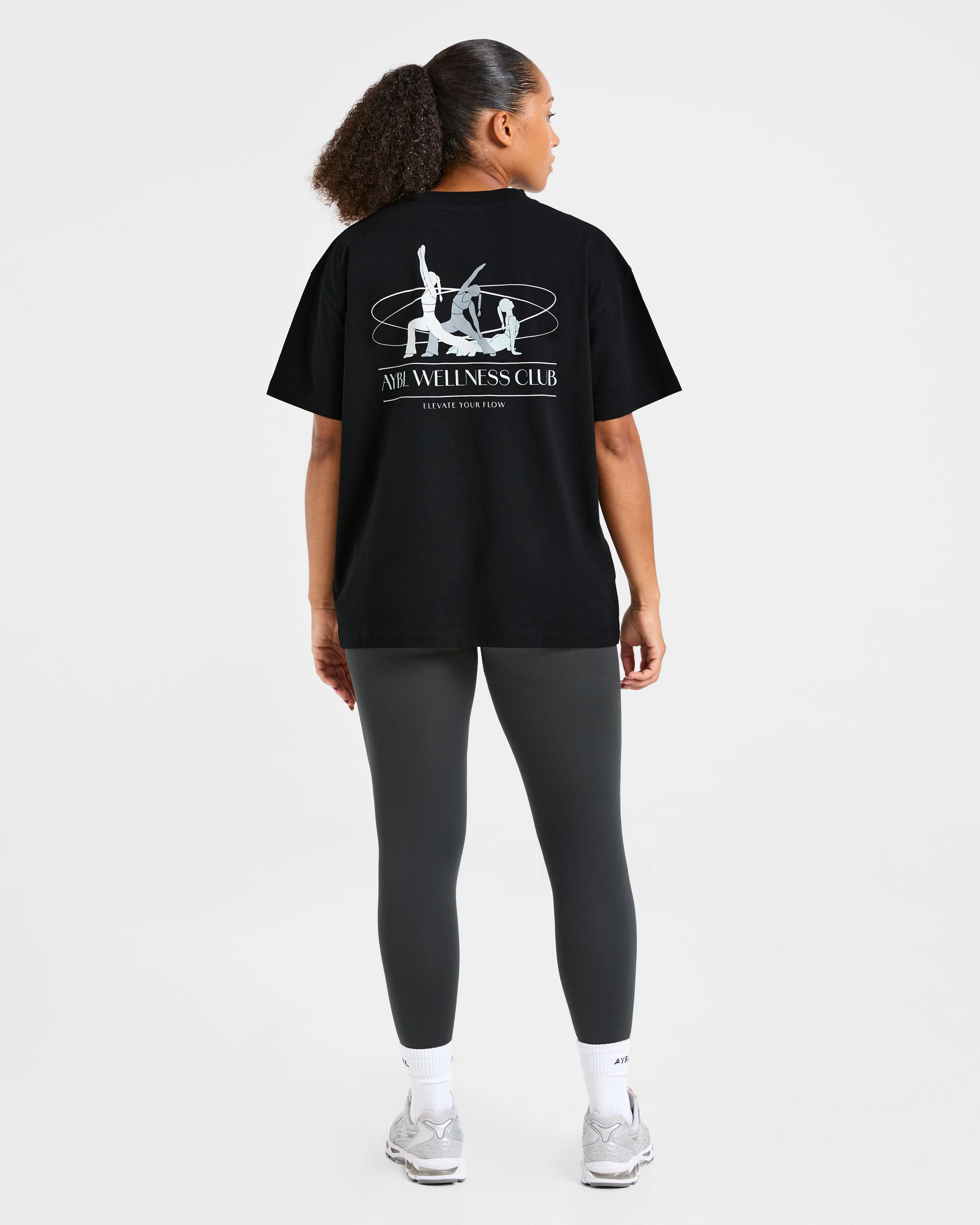 AYBL Wellness Oversized T Shirt - Black - Image 4