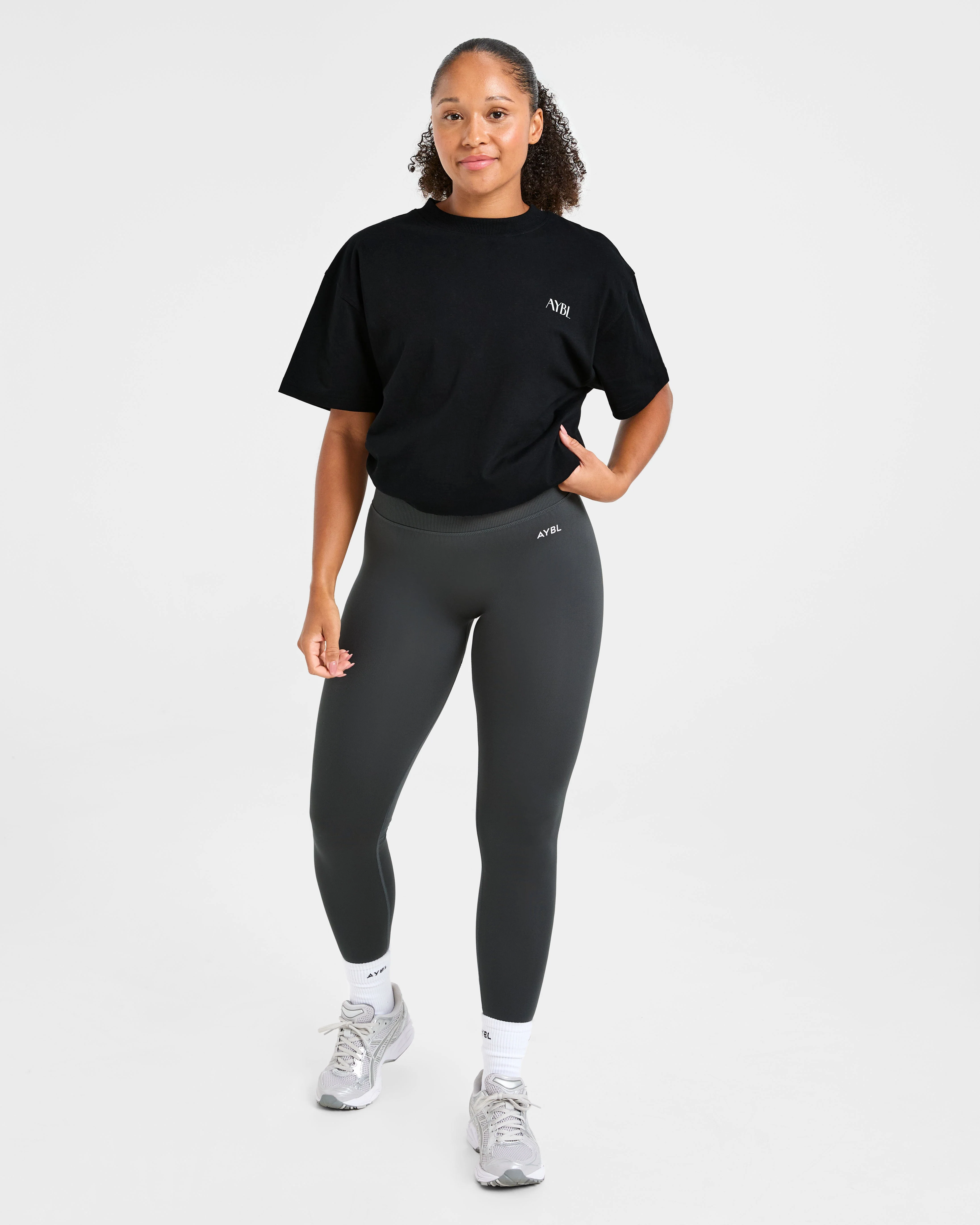 AYBL Wellness Oversized T Shirt - Black - Image 7