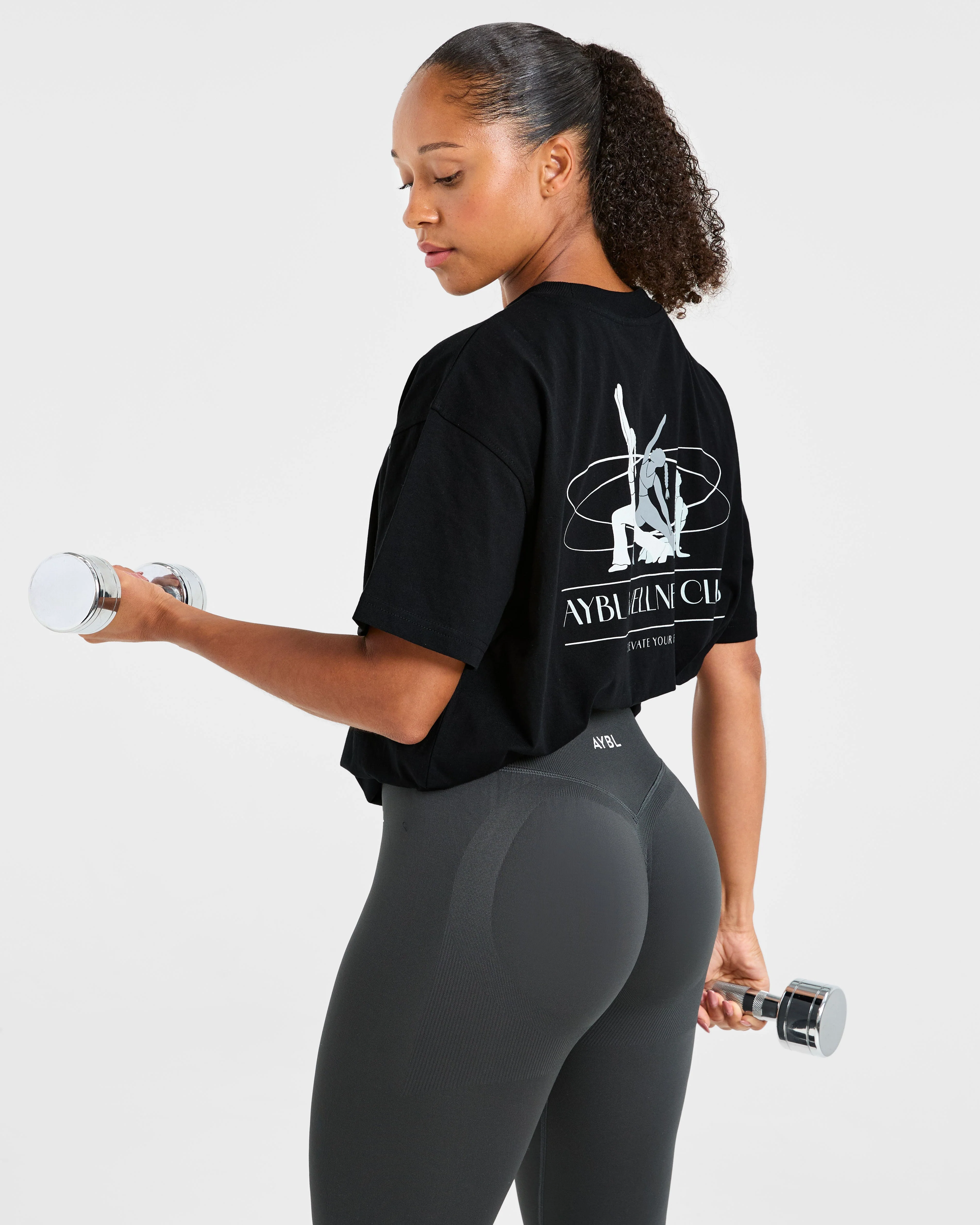 AYBL Wellness Oversized T Shirt - Black - Image 8