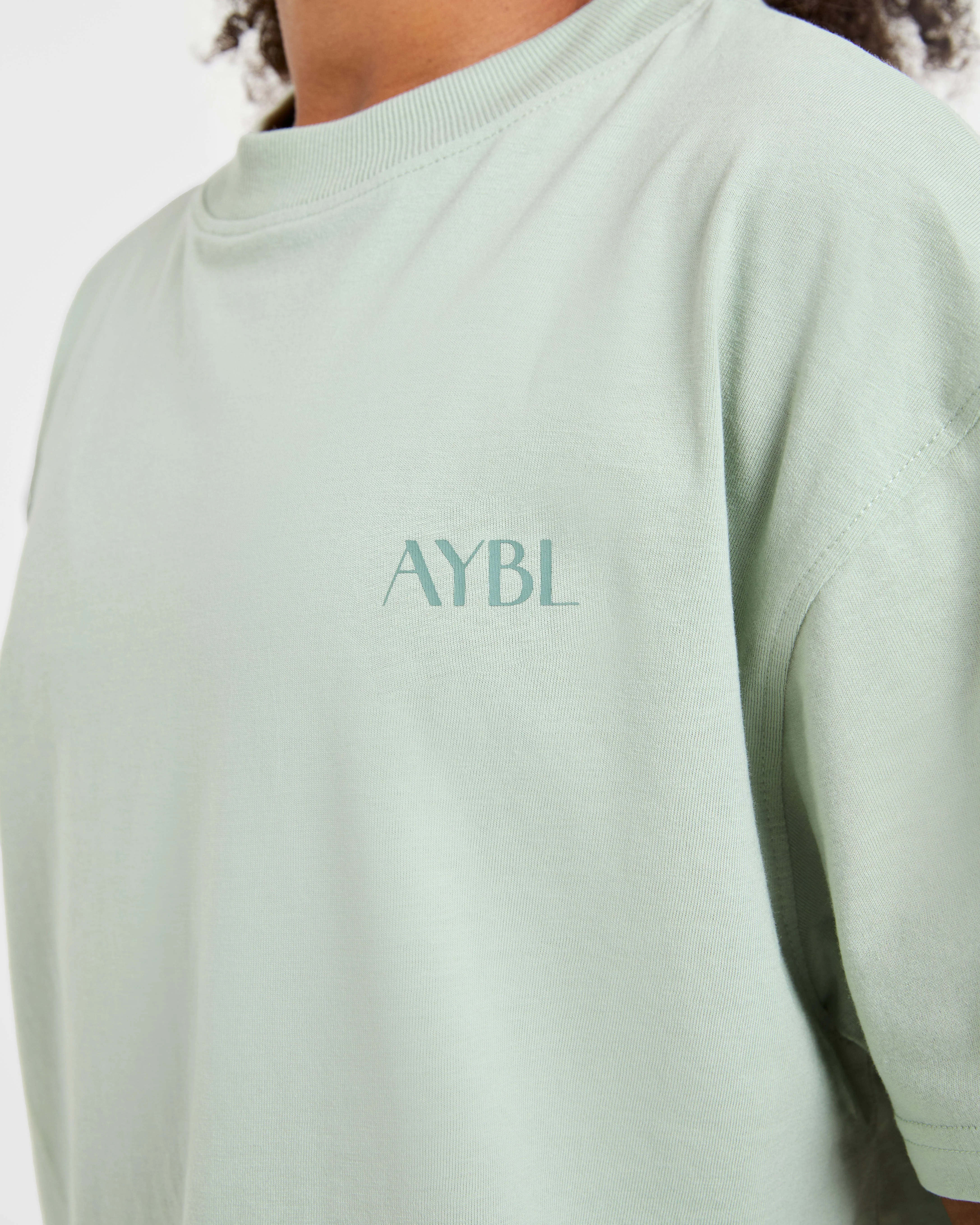AYBL Wellness Oversized T Shirt - Green - Image 5