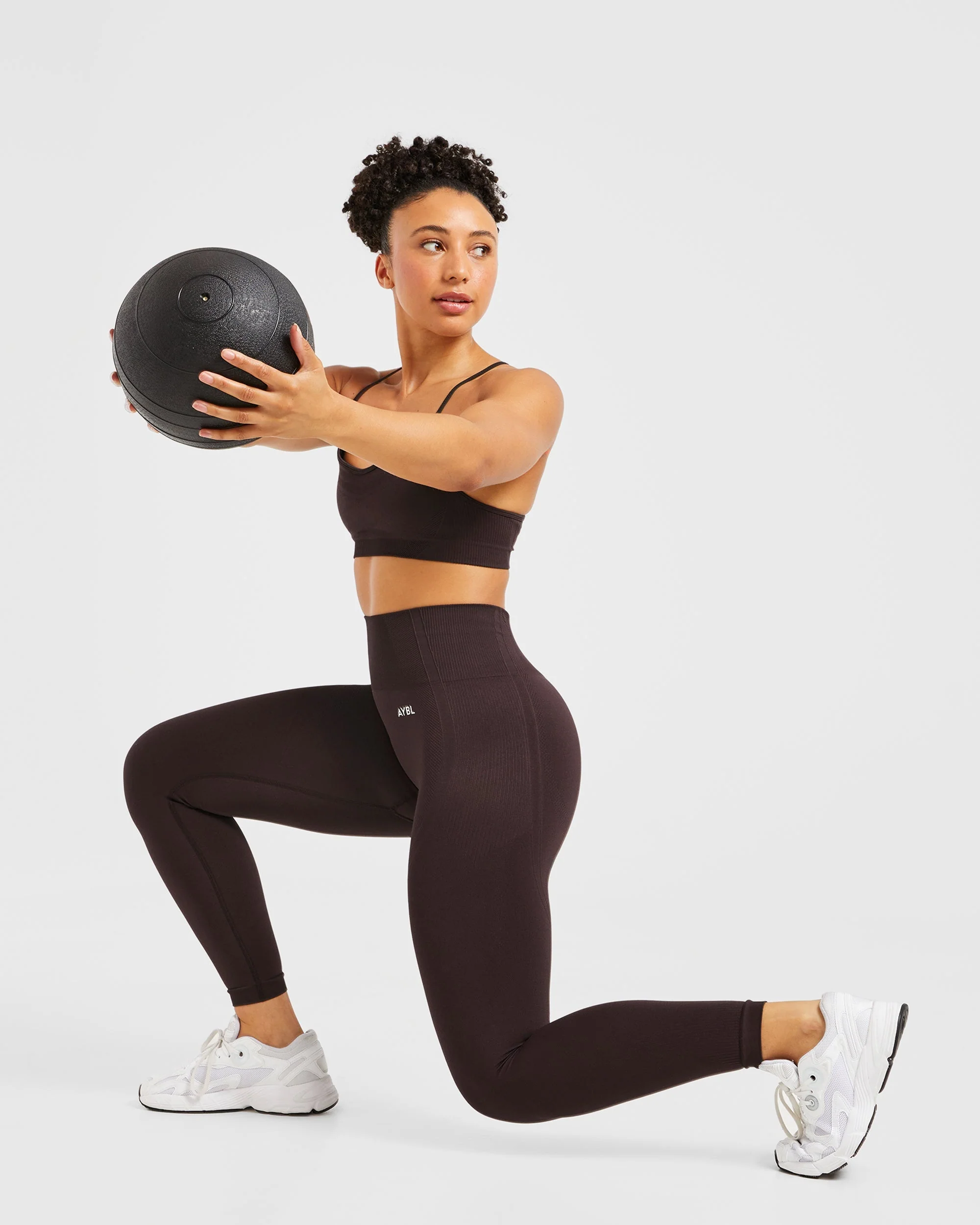 Balance V3 Seamless Leggings - Dark Brown - Image 8