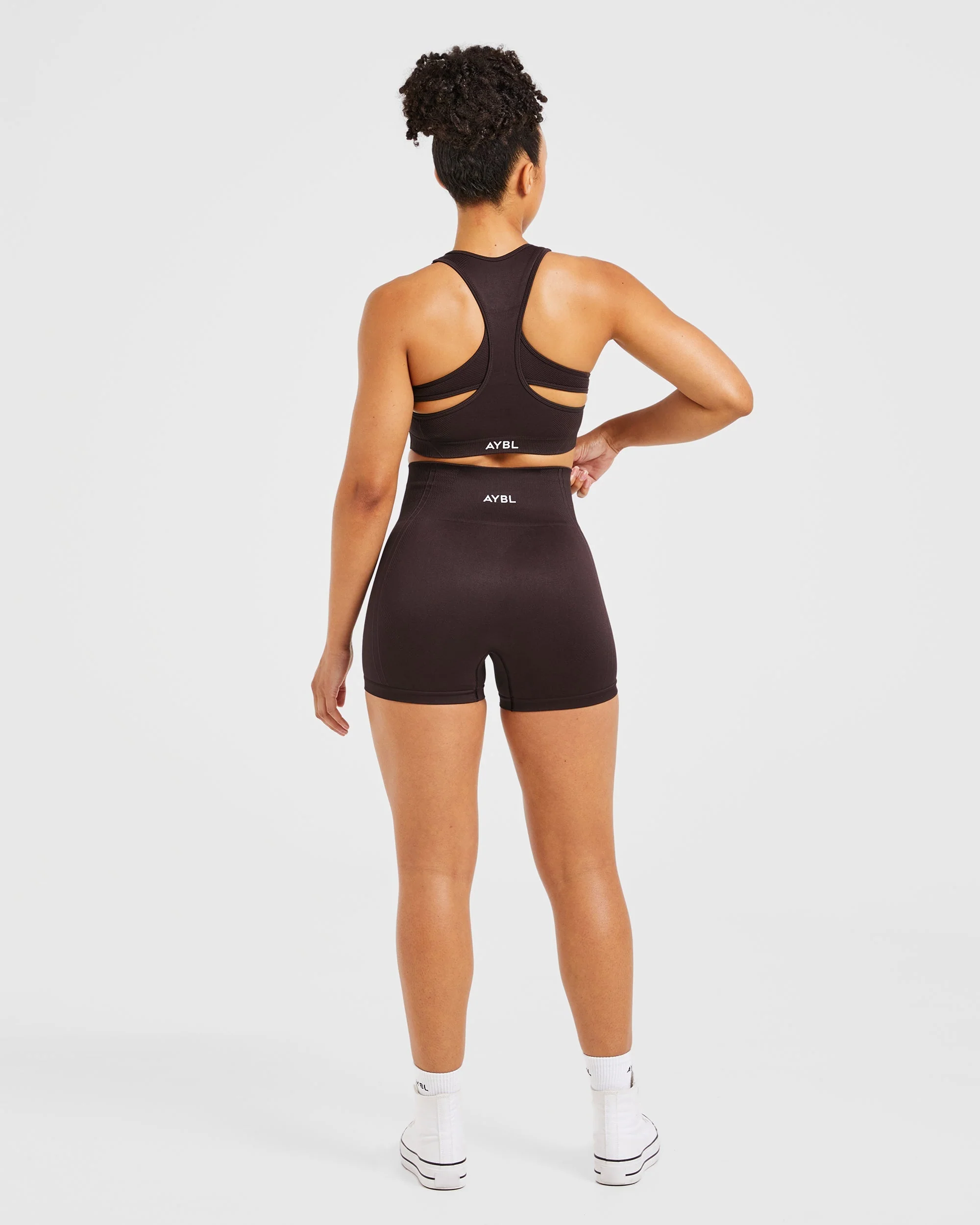 Balance V3 Seamless Sports Bra - Dark Brown - Image 4