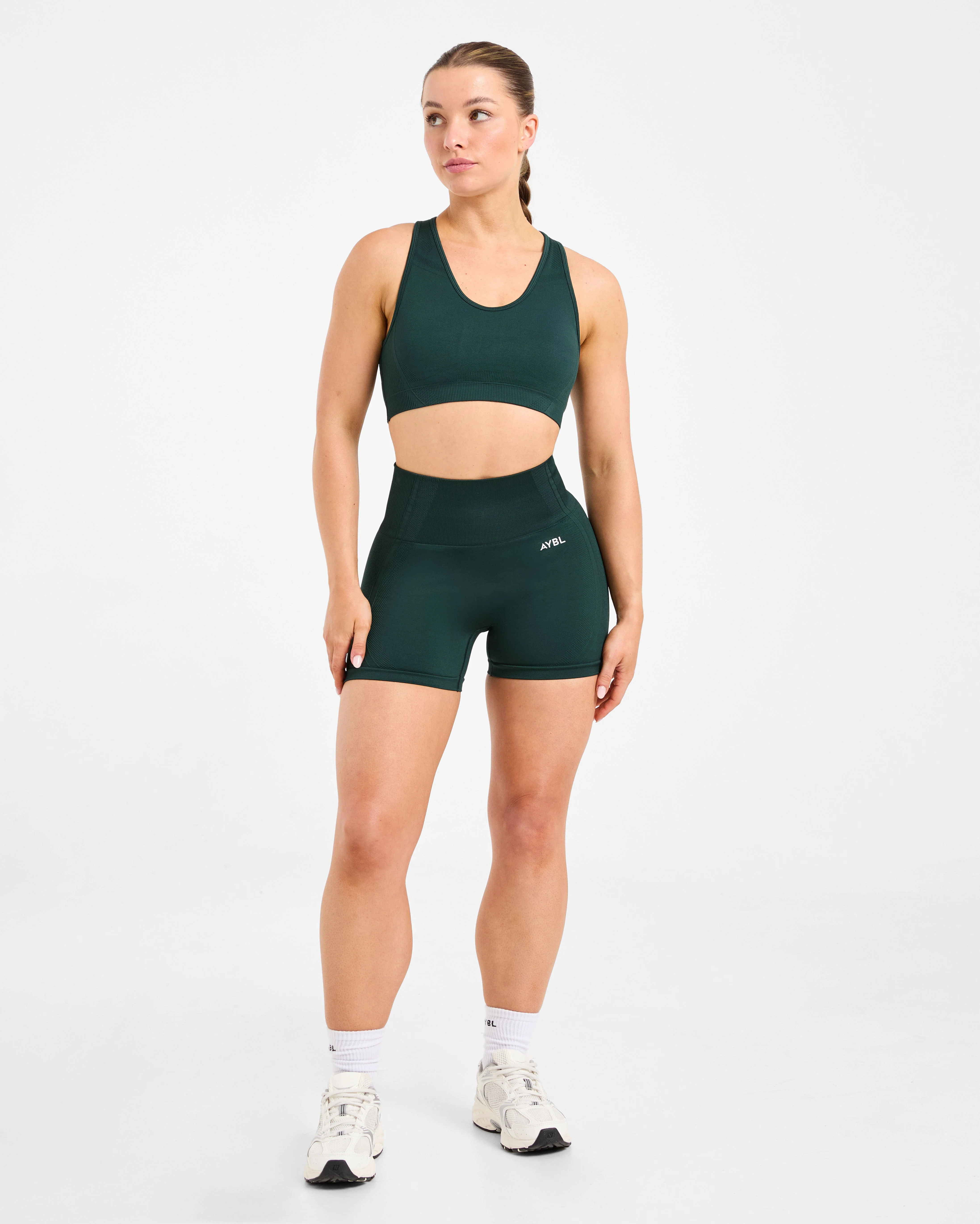 Balance V3 Seamless Sports Bra - Dark Green - Image 3