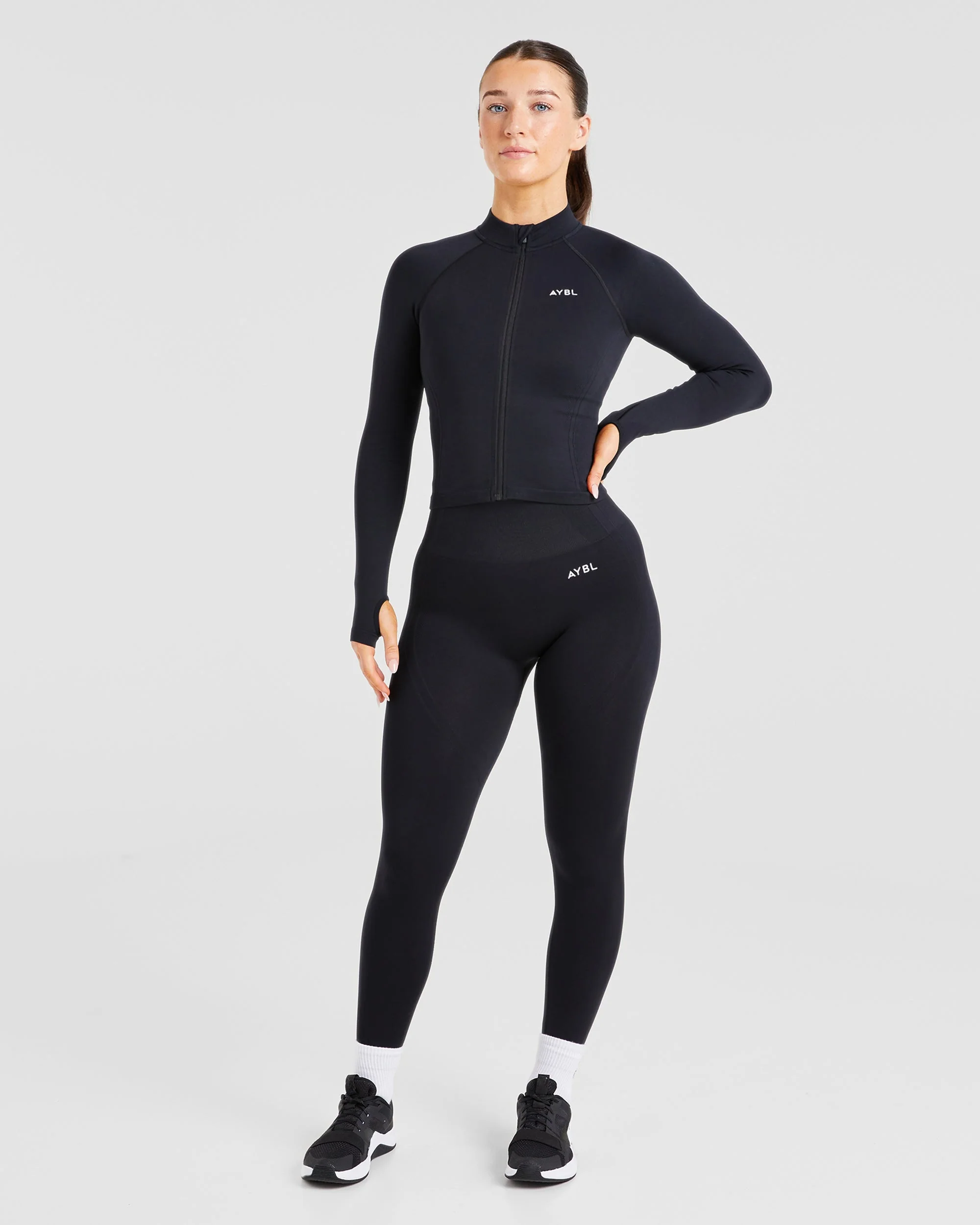Balance V3 Seamless Zip Jacket - Black - Image 3