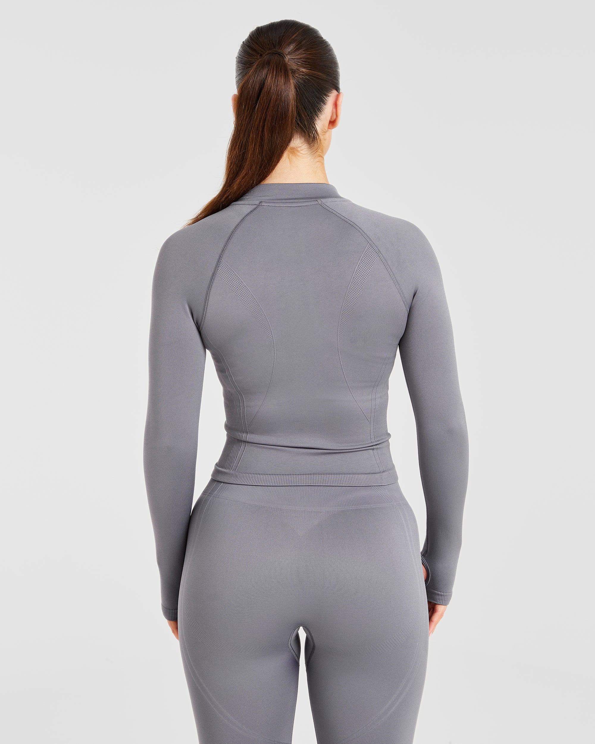 Balance V3 Seamless Zip Jacket - Charcoal Grey - Image 2