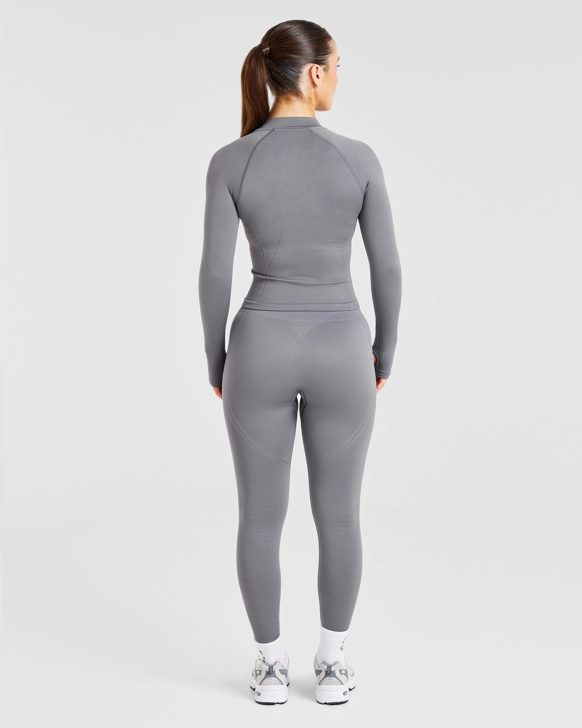 Balance V3 Seamless Zip Jacket - Charcoal Grey - Image 4