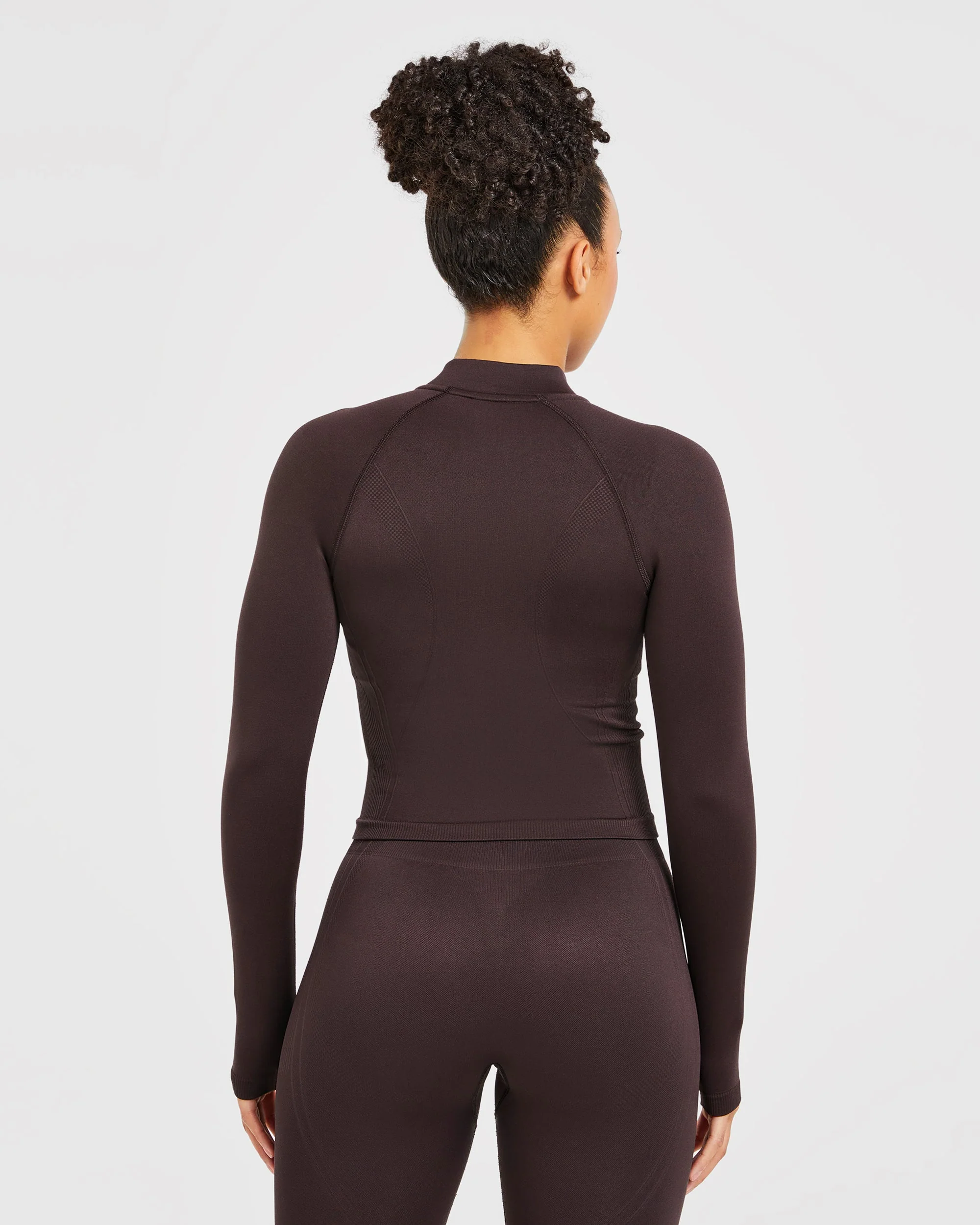 Balance V3 Seamless Zip Jacket - Dark Brown - Image 2