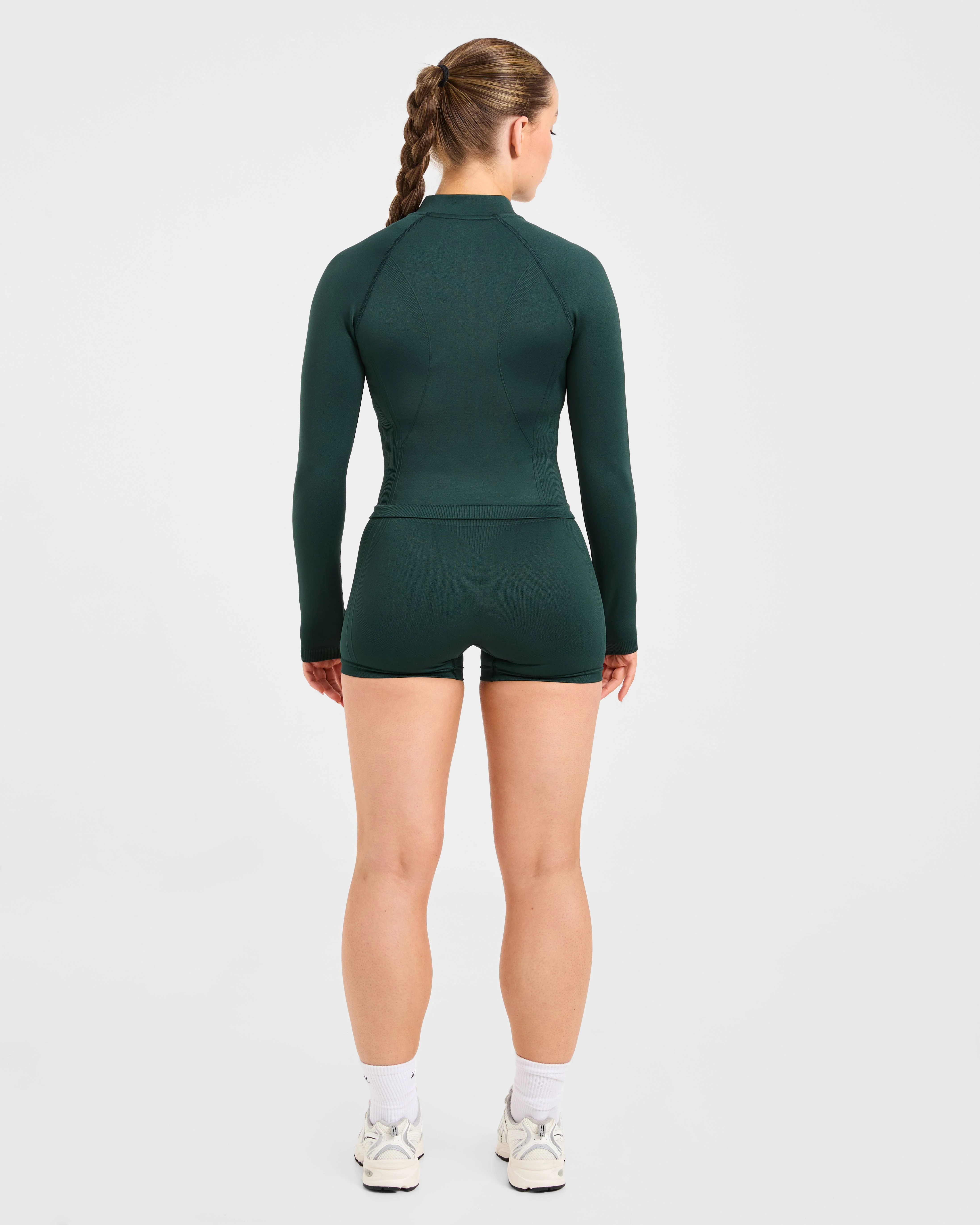 Balance V3 Seamless Zip Jacket - Dark Green - Image 4