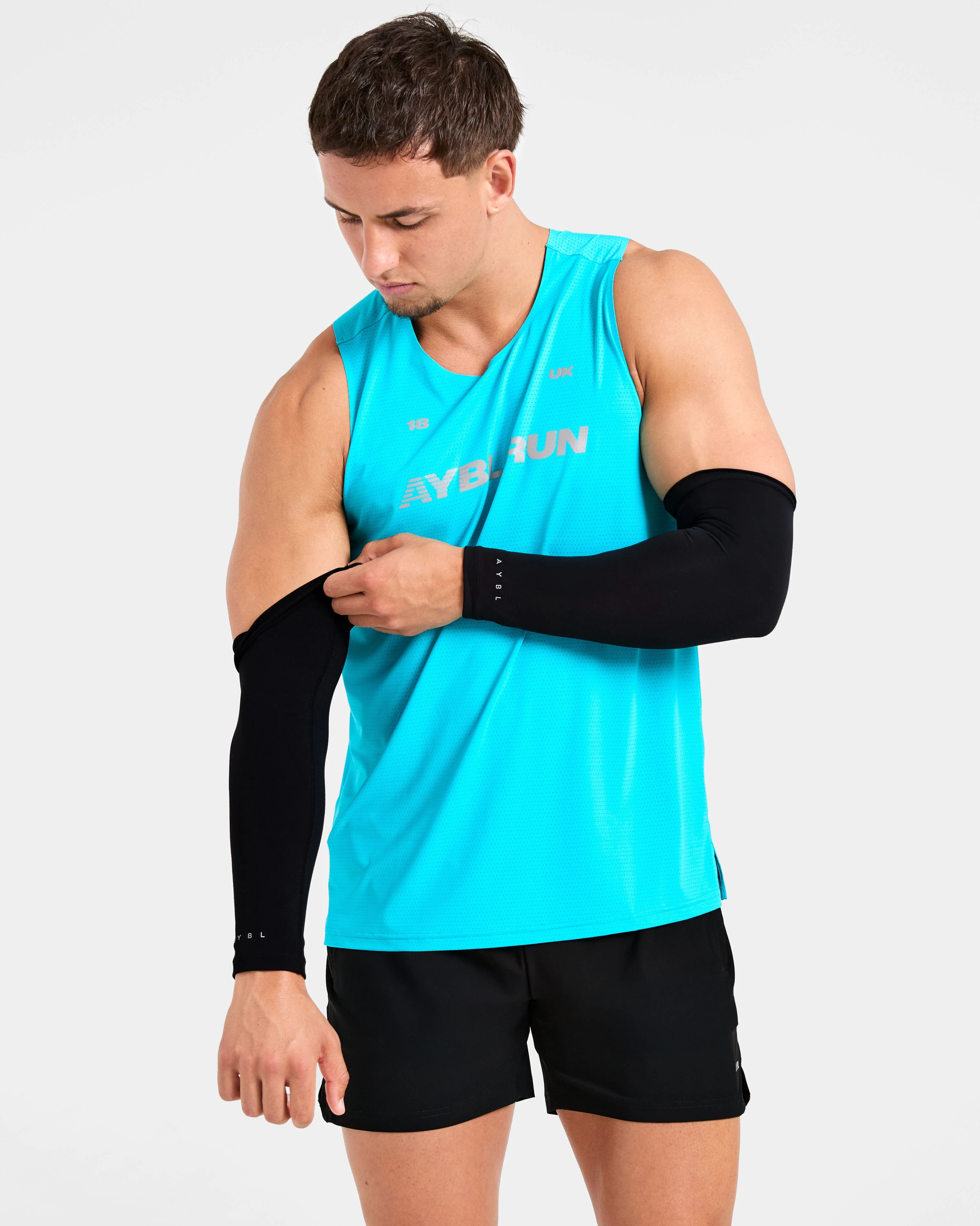 Base Layer Arm Sleeves - Black - Image 7