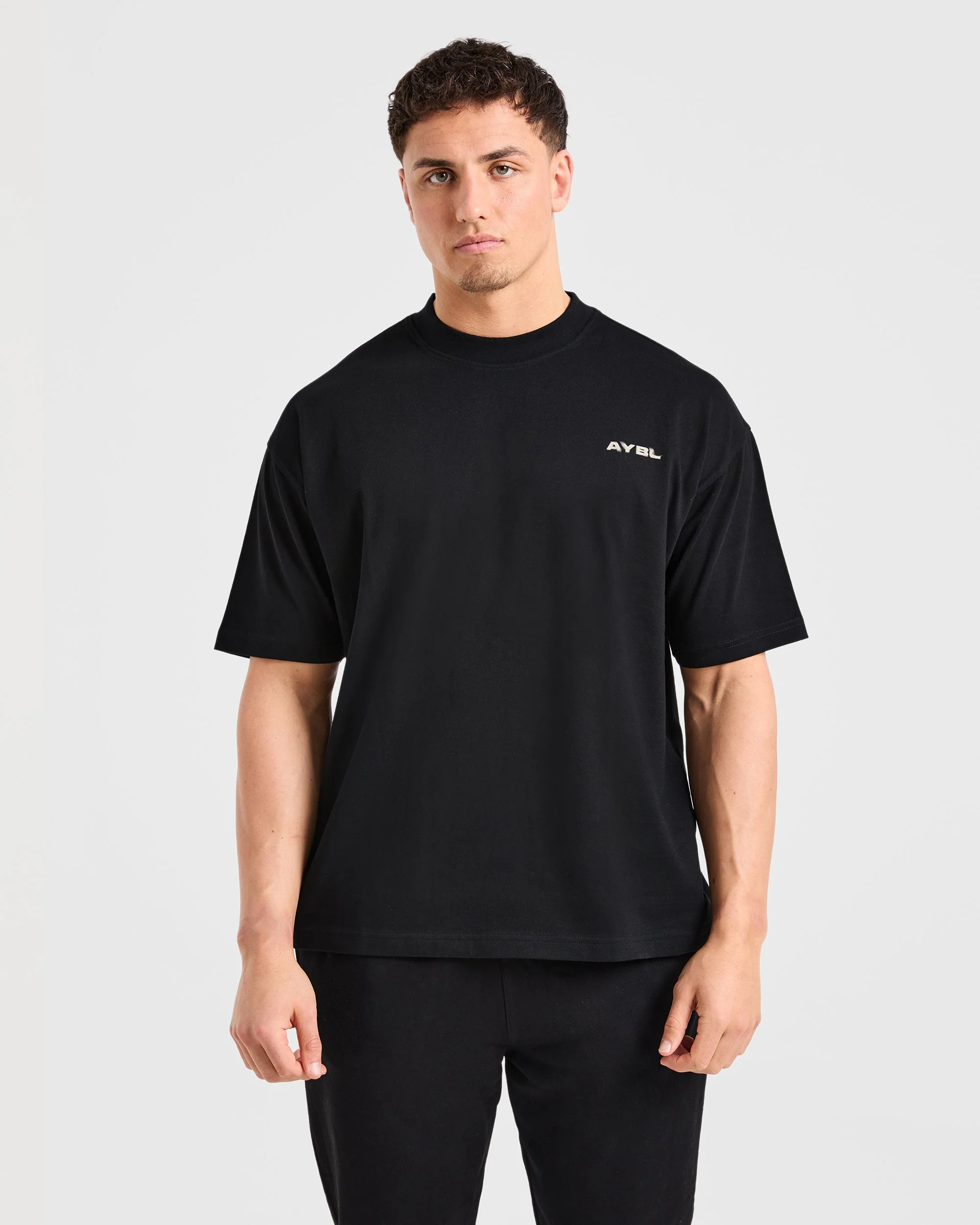 Blur Oversized T Shirt - Black - Image 2
