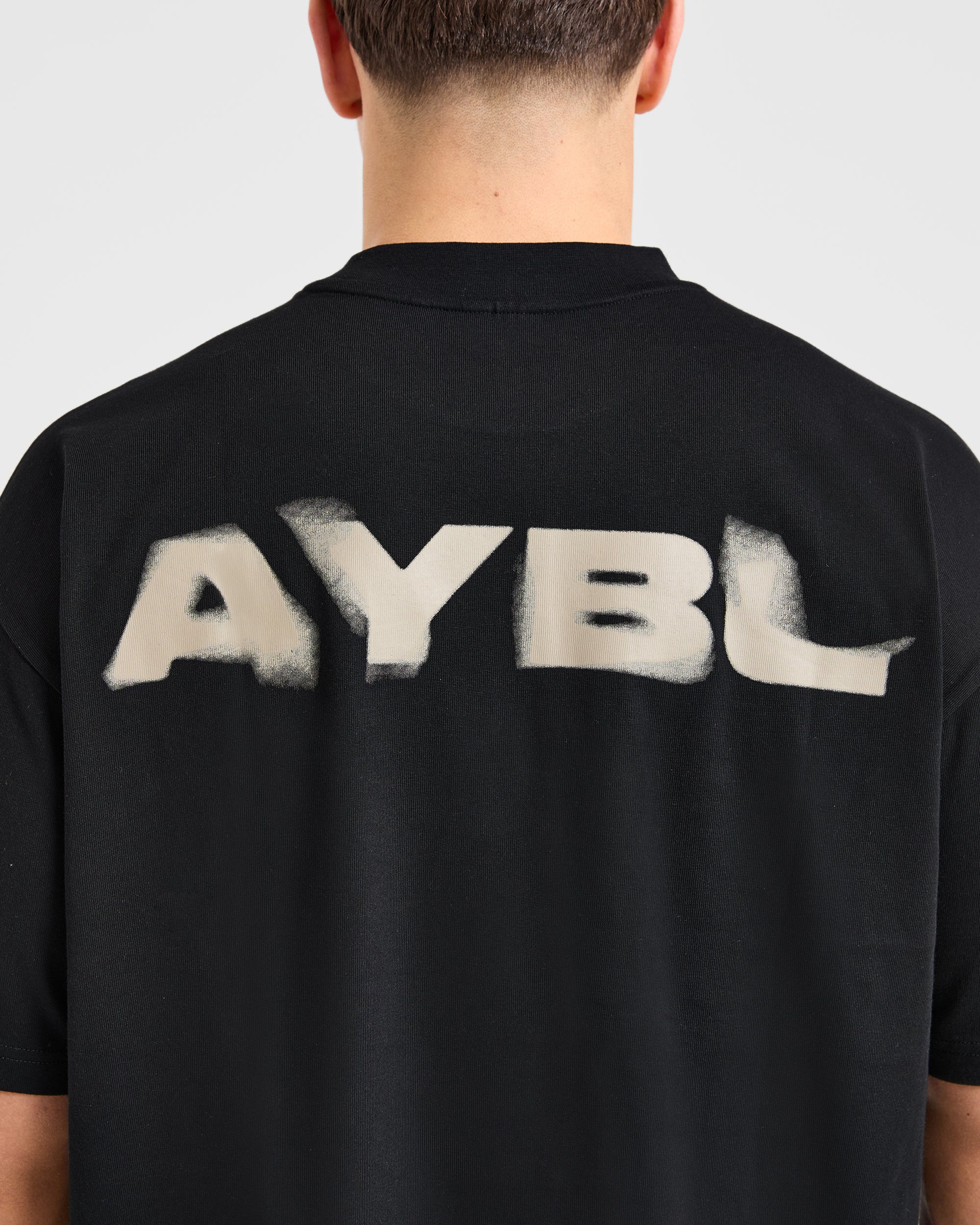 Blur Oversized T Shirt - Black - Image 5