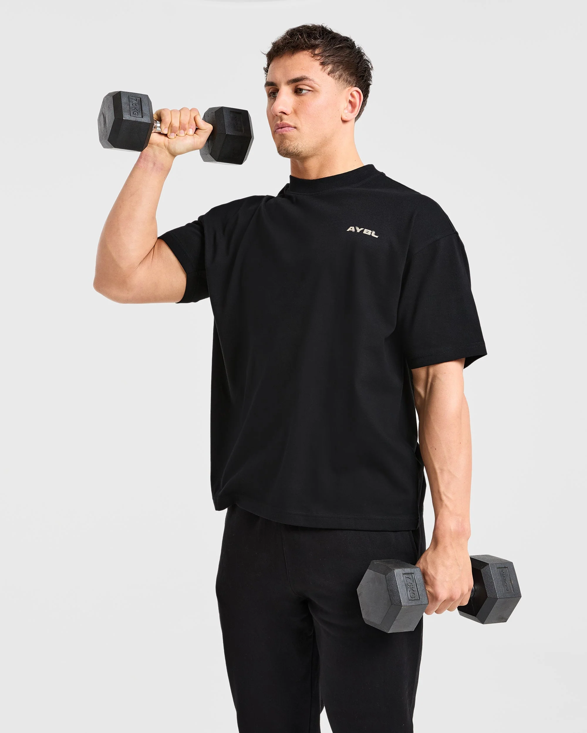 Blur Oversized T Shirt - Black - Image 7