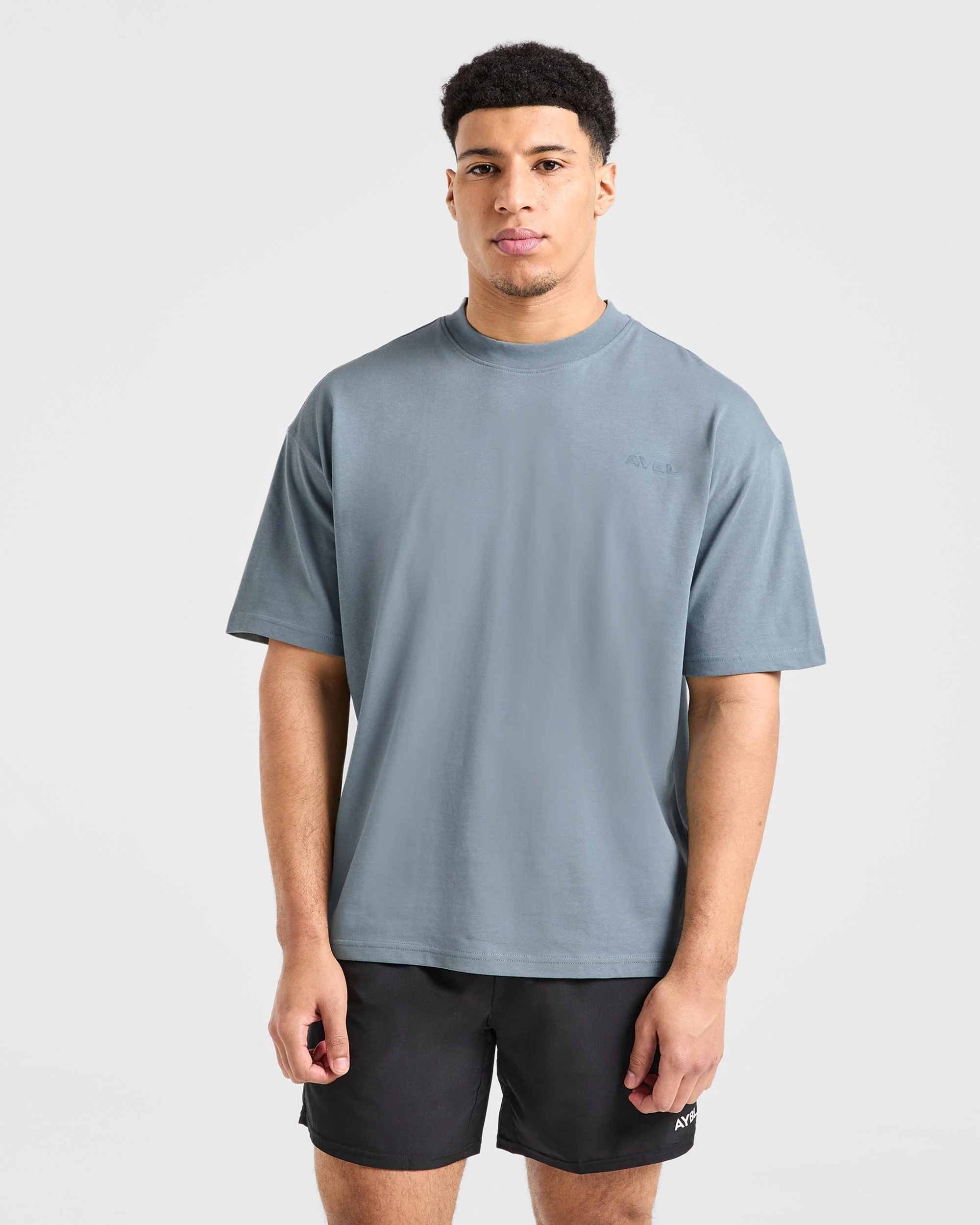 Blur Oversized T Shirt - Steel Blue - Image 2