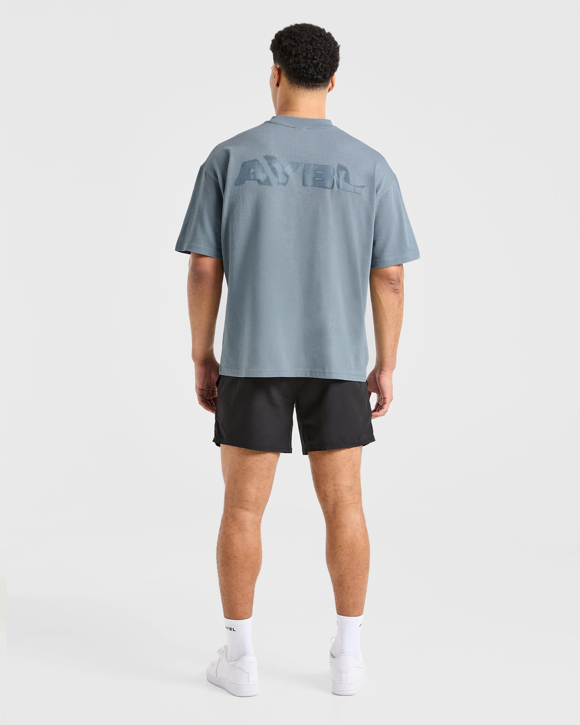 Blur Oversized T Shirt - Steel Blue - Image 3