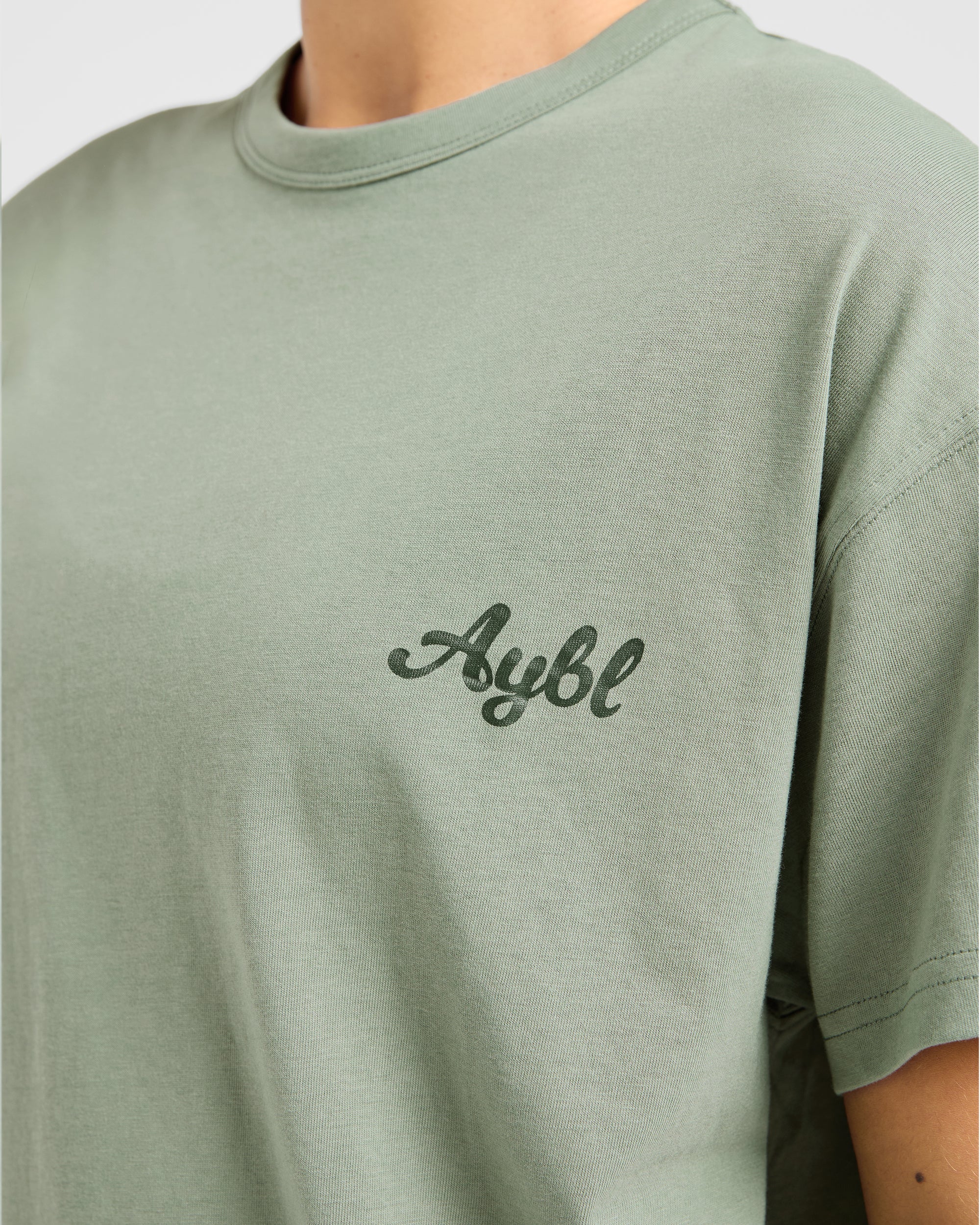 Body Achieve Mind Believe Oversized T Shirt - Green - Image 6