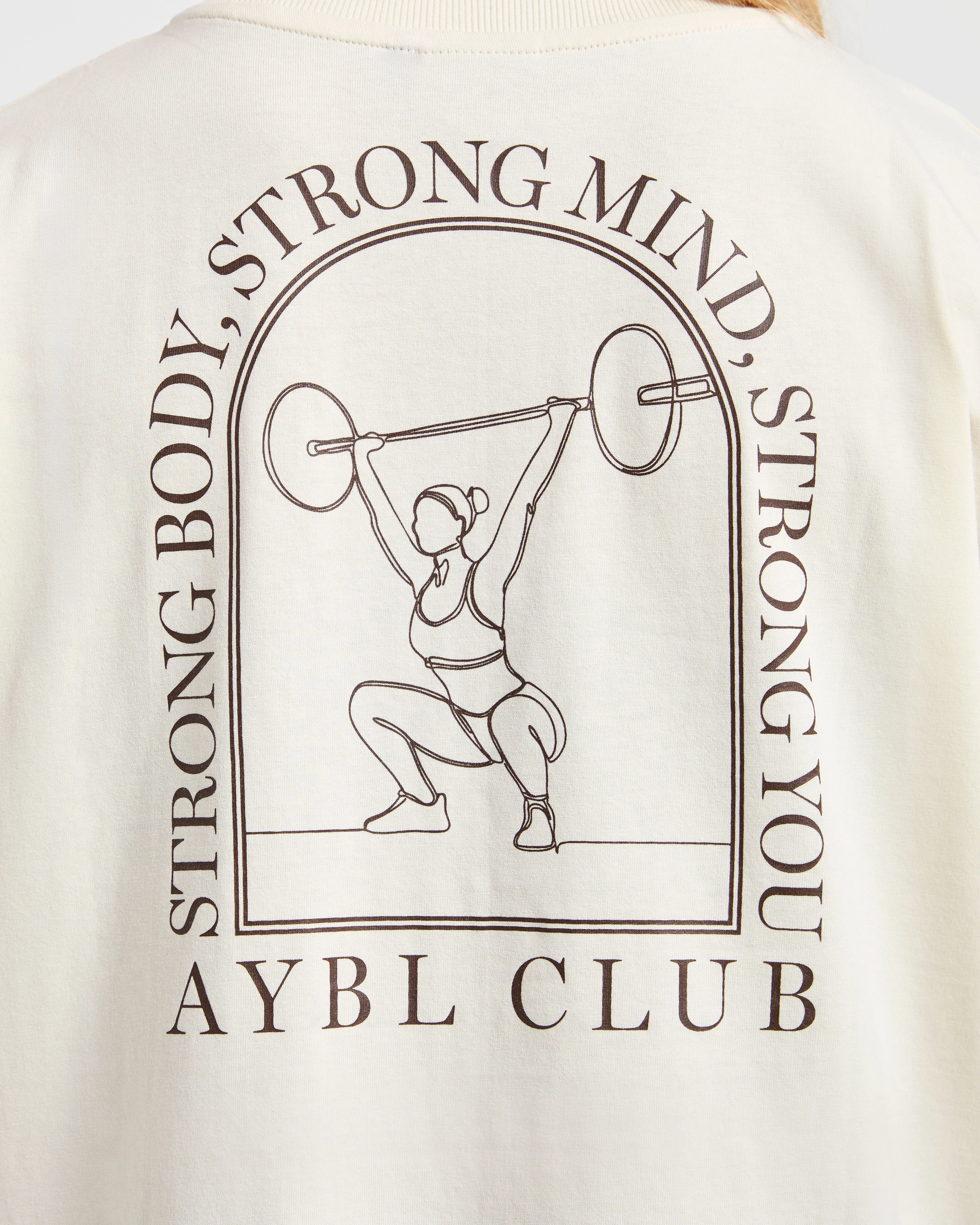 Body, Mind, You Oversized T Shirt - Beige/Brown - Image 6