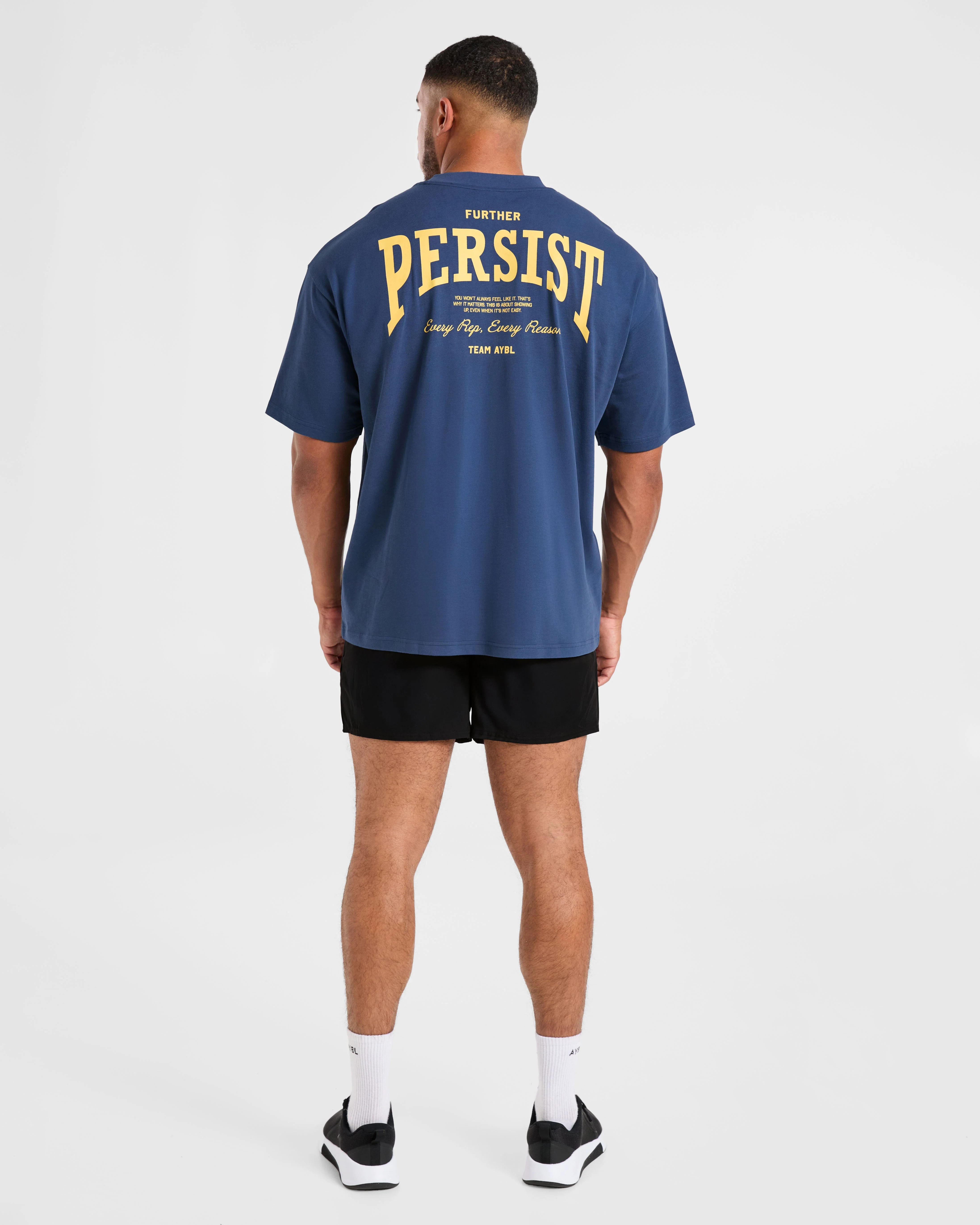 Cam Kissel x Persist Oversized T Shirt - Vintage Navy - Image 4