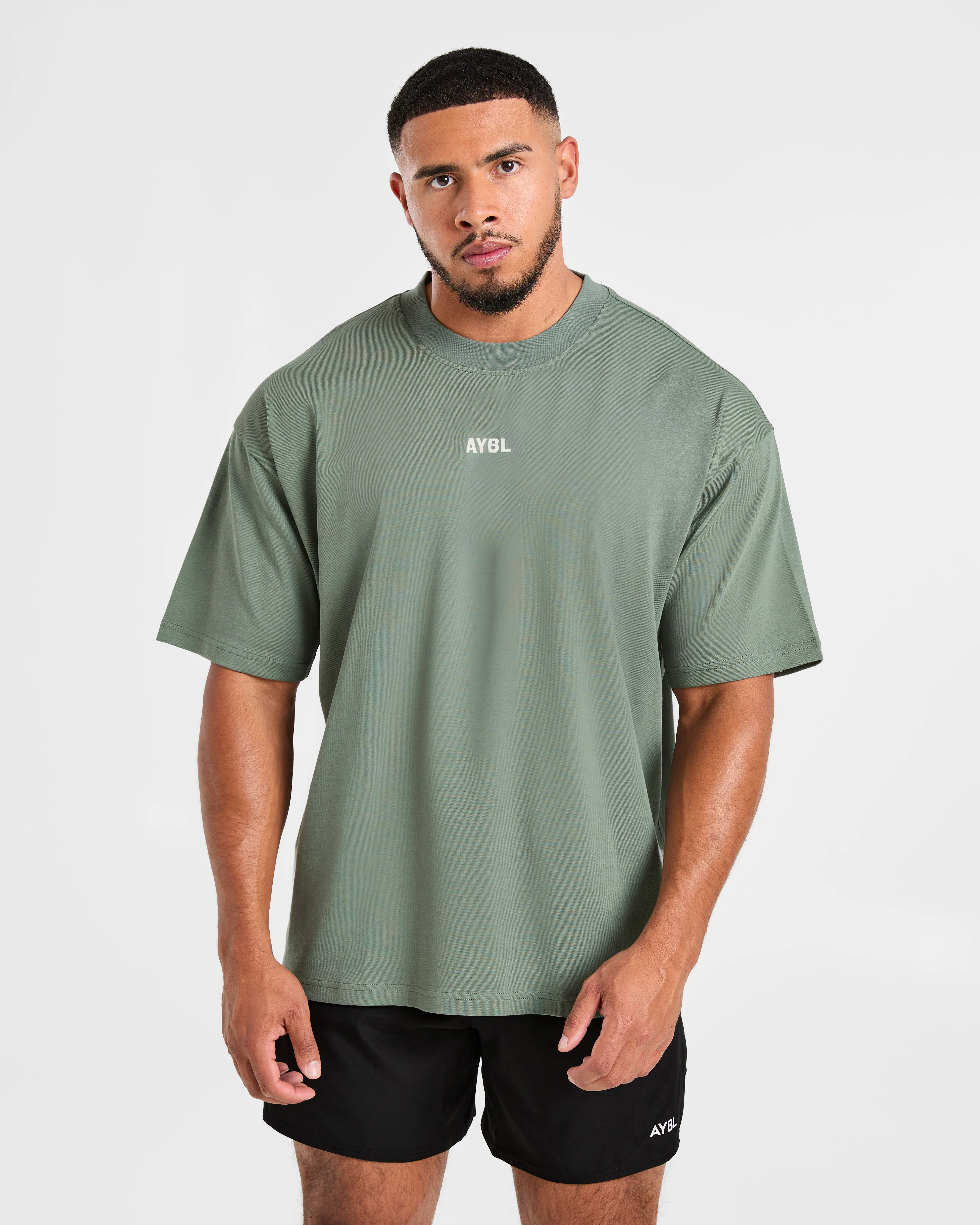 Cam Kissel x Persist Oversized T Shirt - Vintage Sage - Image 2