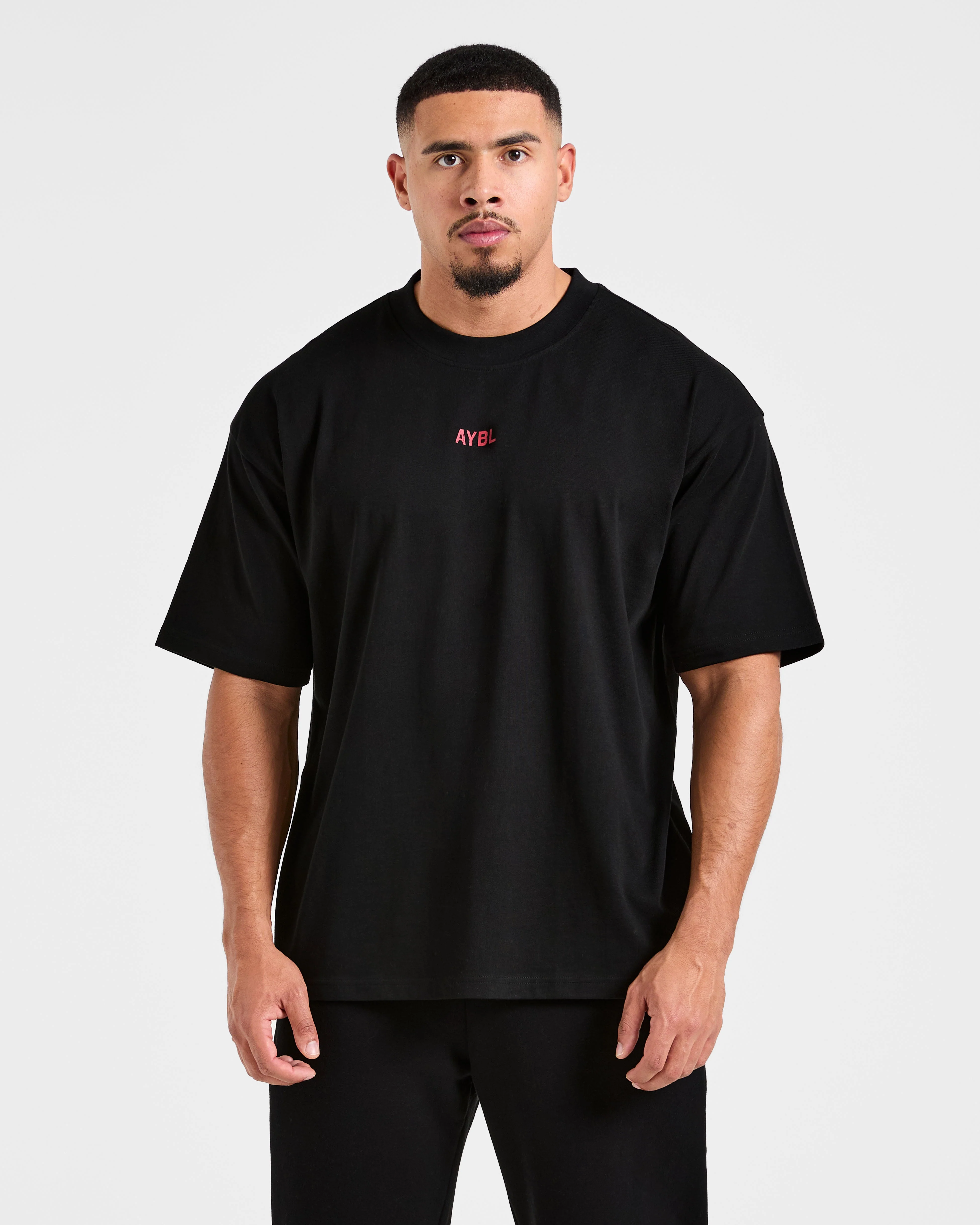Cam Kissel x Strength Starts Here Oversized T Shirt - Black/Red - Image 2