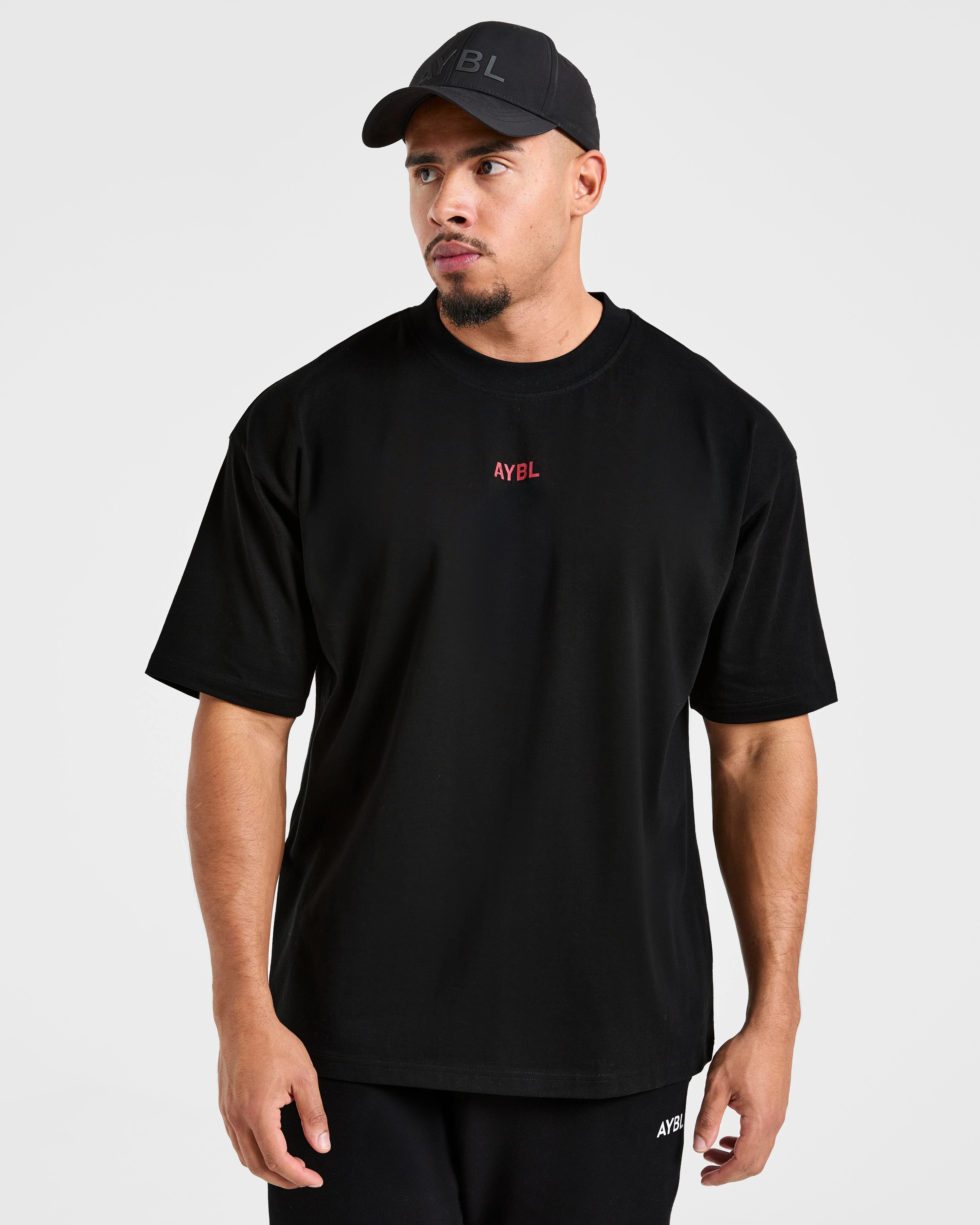 Cam Kissel x Strength Starts Here Oversized T Shirt - Black/Red - Image 7