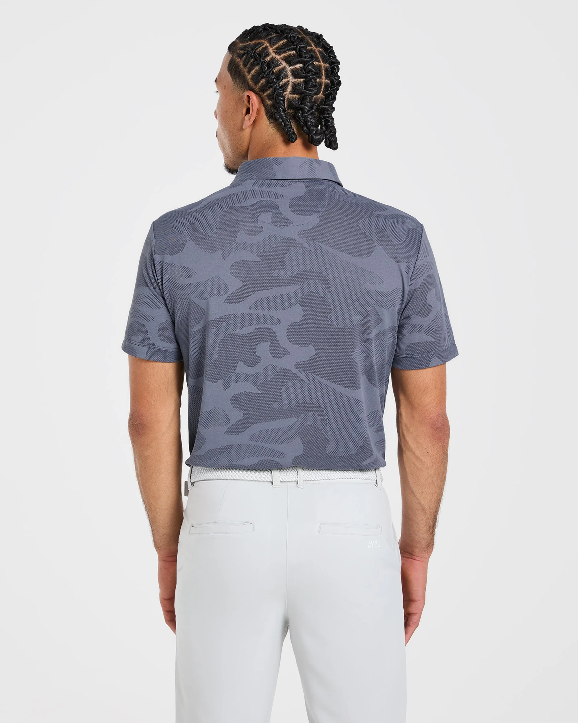 Camo Polo - Slate Blue - Image 2