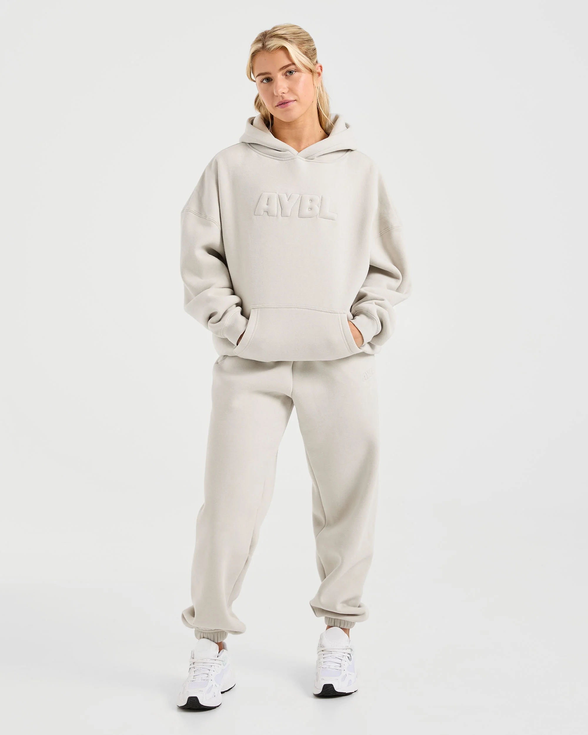 Classic Plush Oversized Joggers - Sand - Image 3